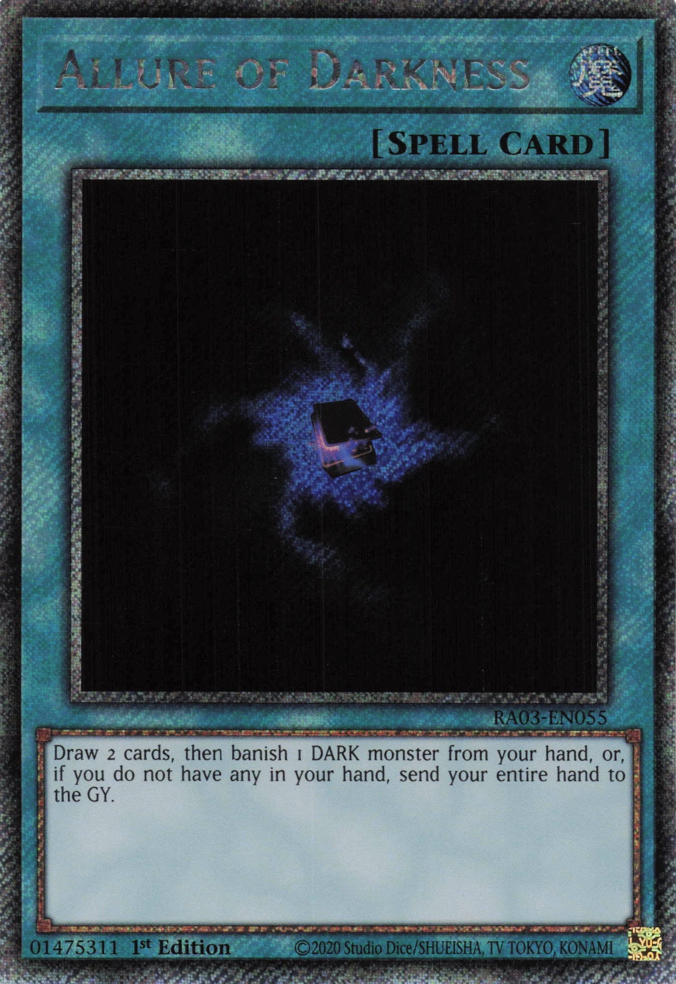 Allure of Darkness RA03-EN055 - - Platinum Secret Rare - -