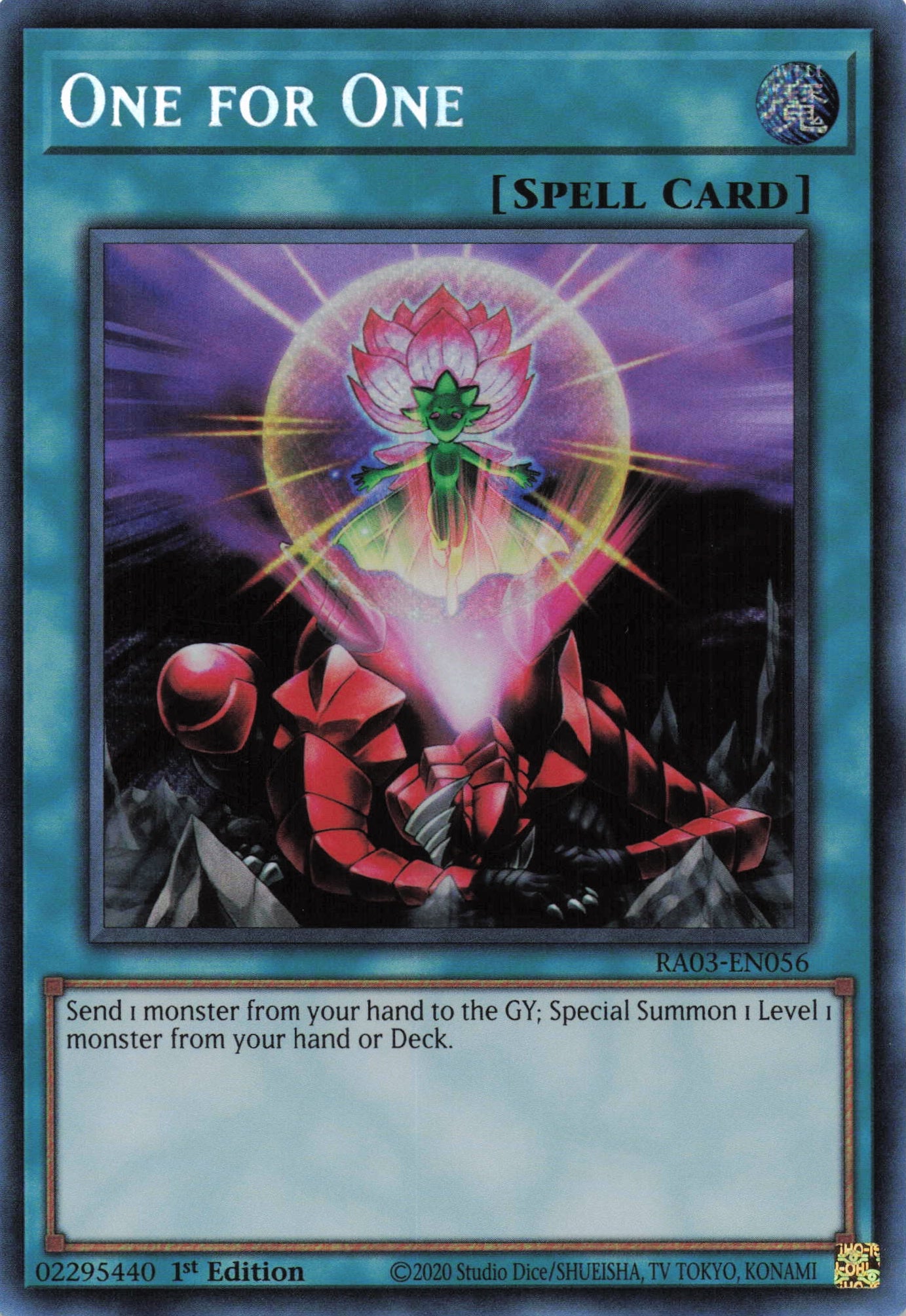 One for One(Alternate Art) RA03-EN056 - Secret Rare - One for One(Alternate Art) RA03-EN056 - Secret Rare -