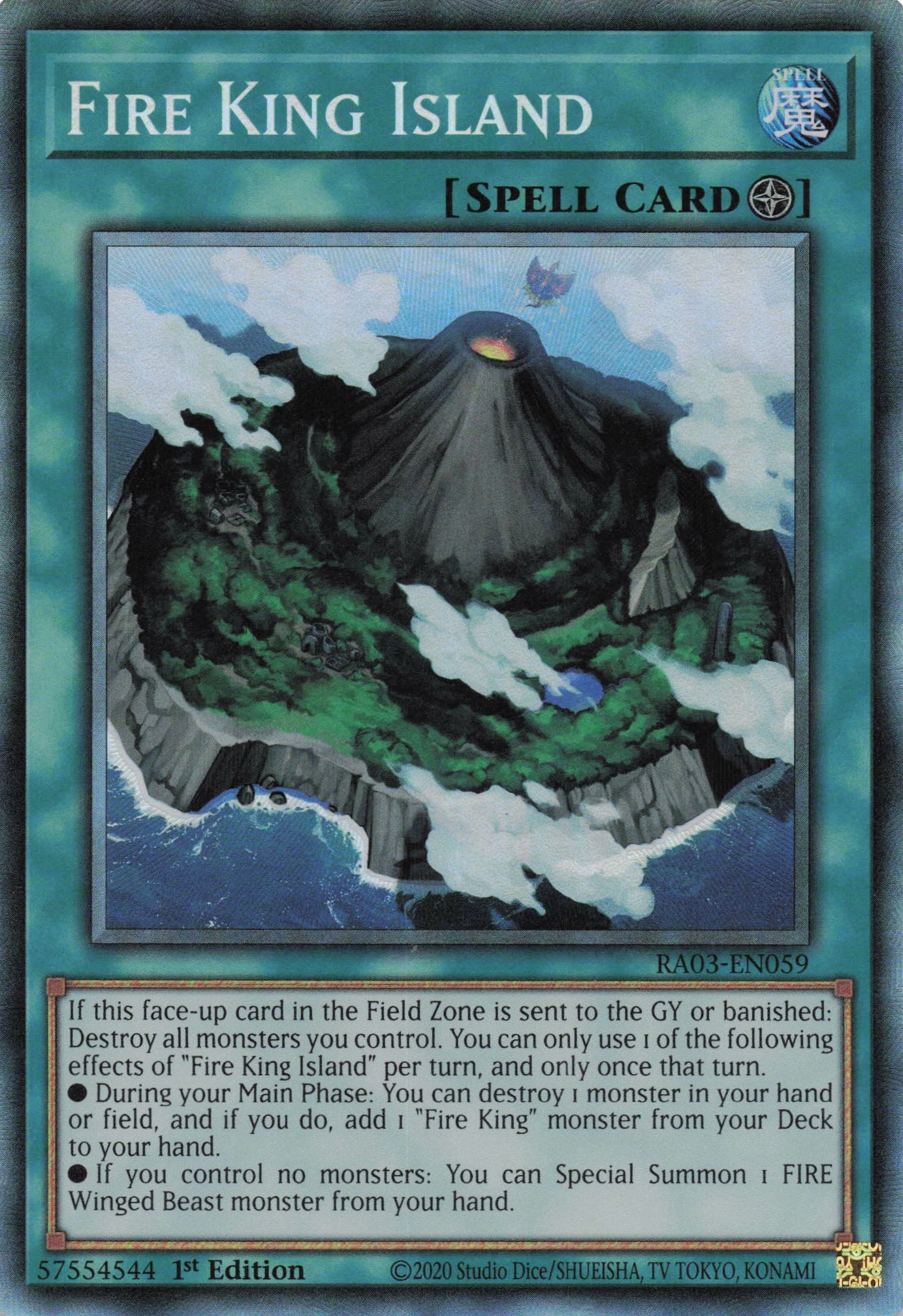 Fire King Island RA03-EN059 - Collector's Rare -
