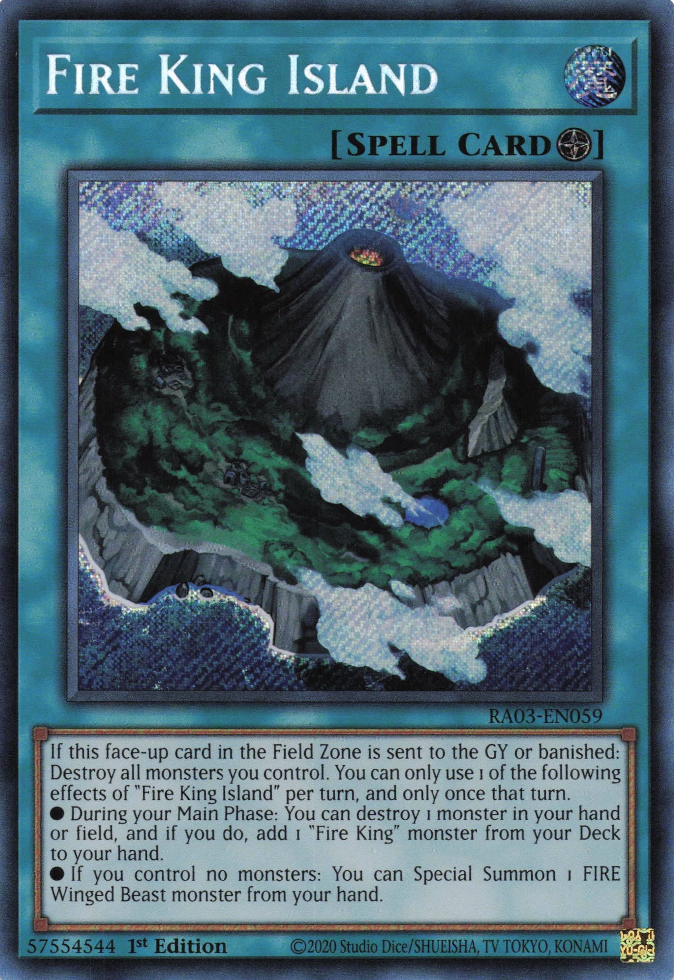 Fire King Island RA03-EN059 - Secret Rare -