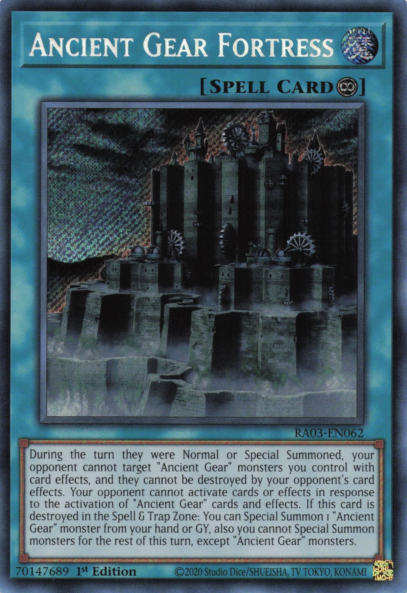 Ancient Gear Fortress RA03-EN062 - - Secret Rare - -