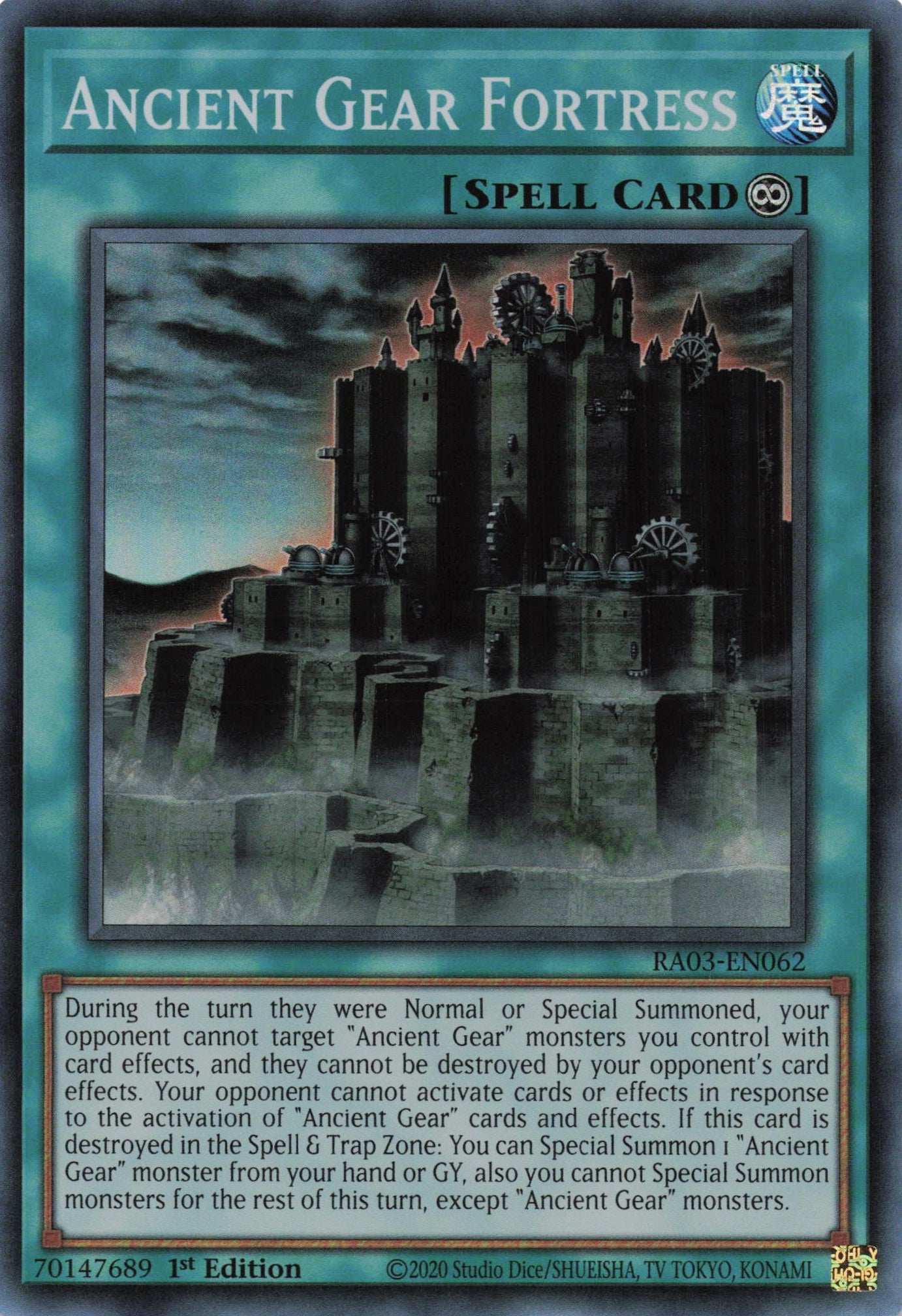 Ancient Gear Fortress RA03-EN062 - - Super Rare - -