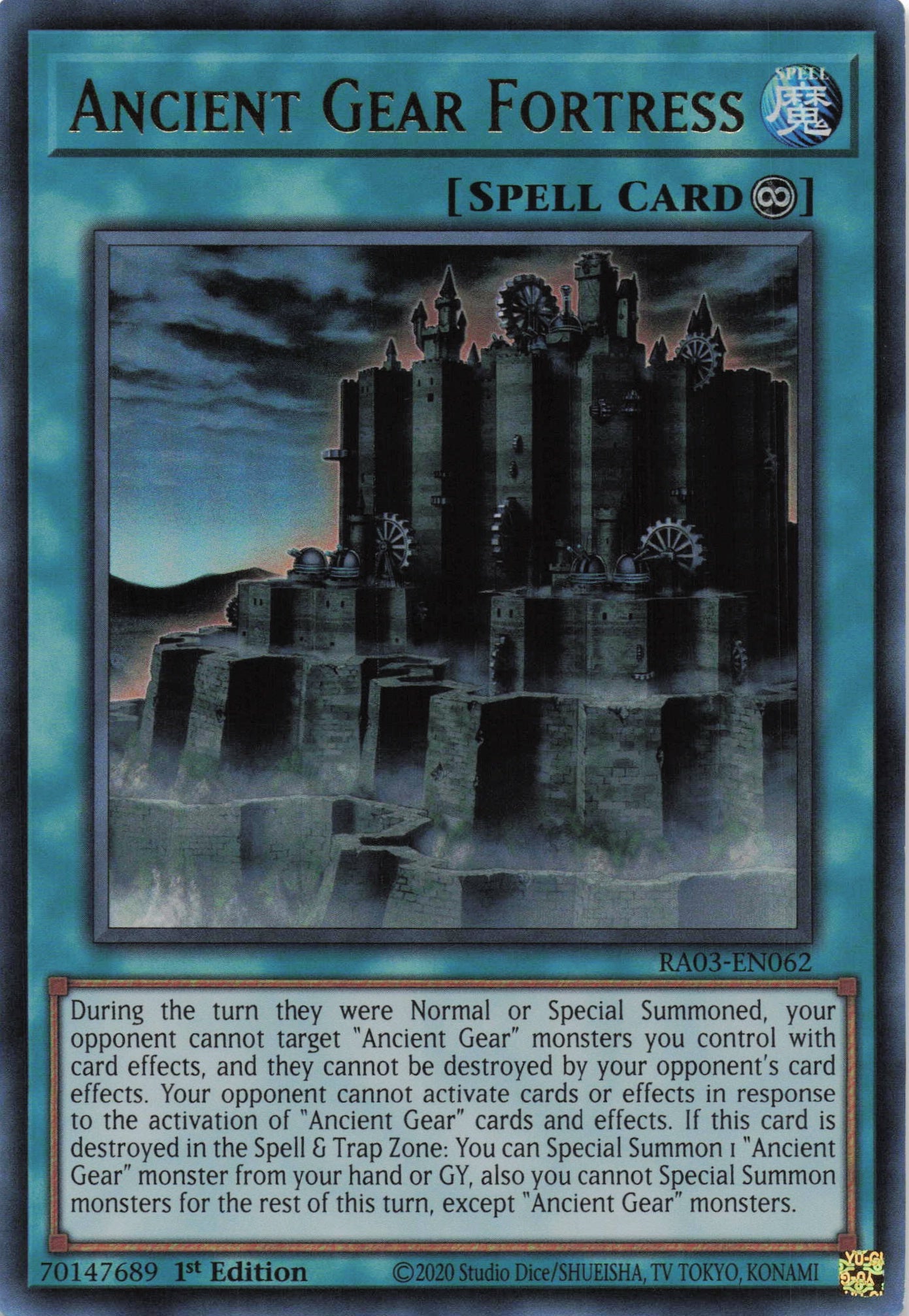 Ancient Gear Fortress RA03-EN062 - - Ultra Rare - -