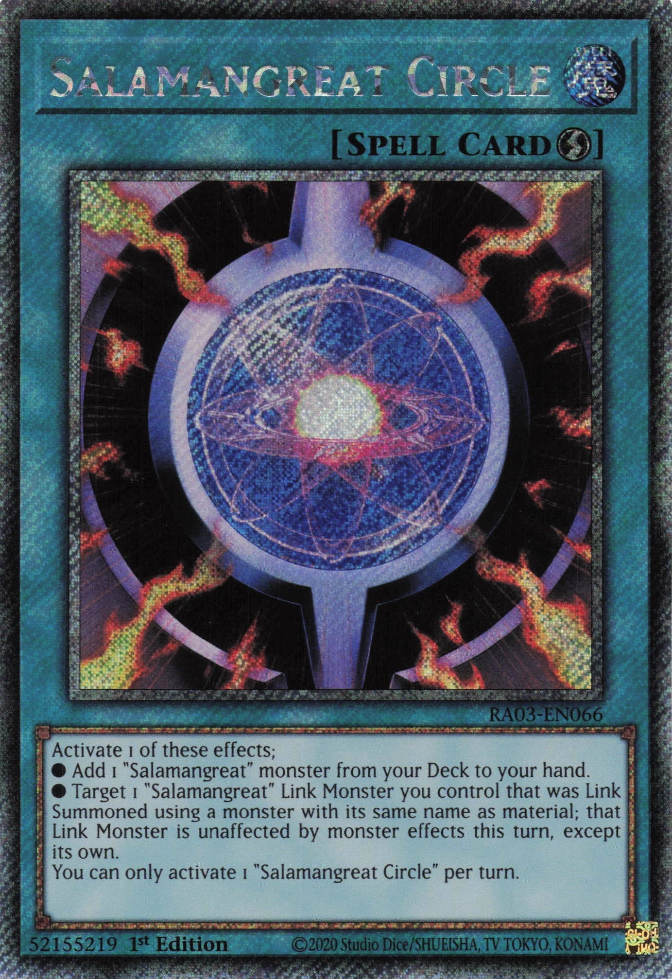 Salamangreat Circle RA03-EN066 - Platinum Secret Rare -