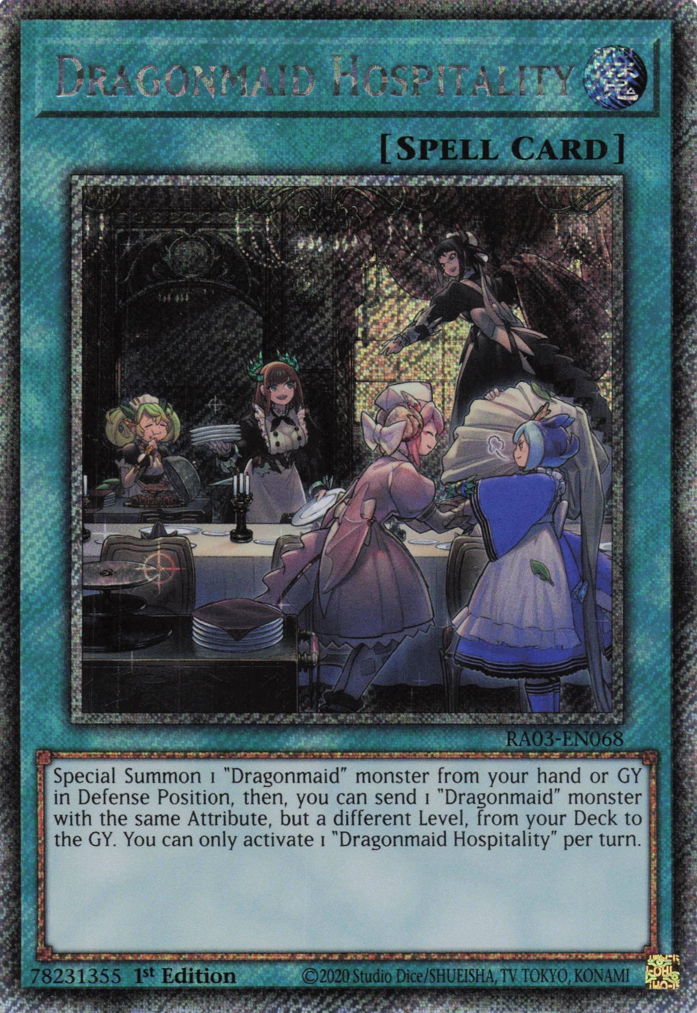 Dragonmaid Hospitality RA03-EN068 - Platinum Secret Rare -