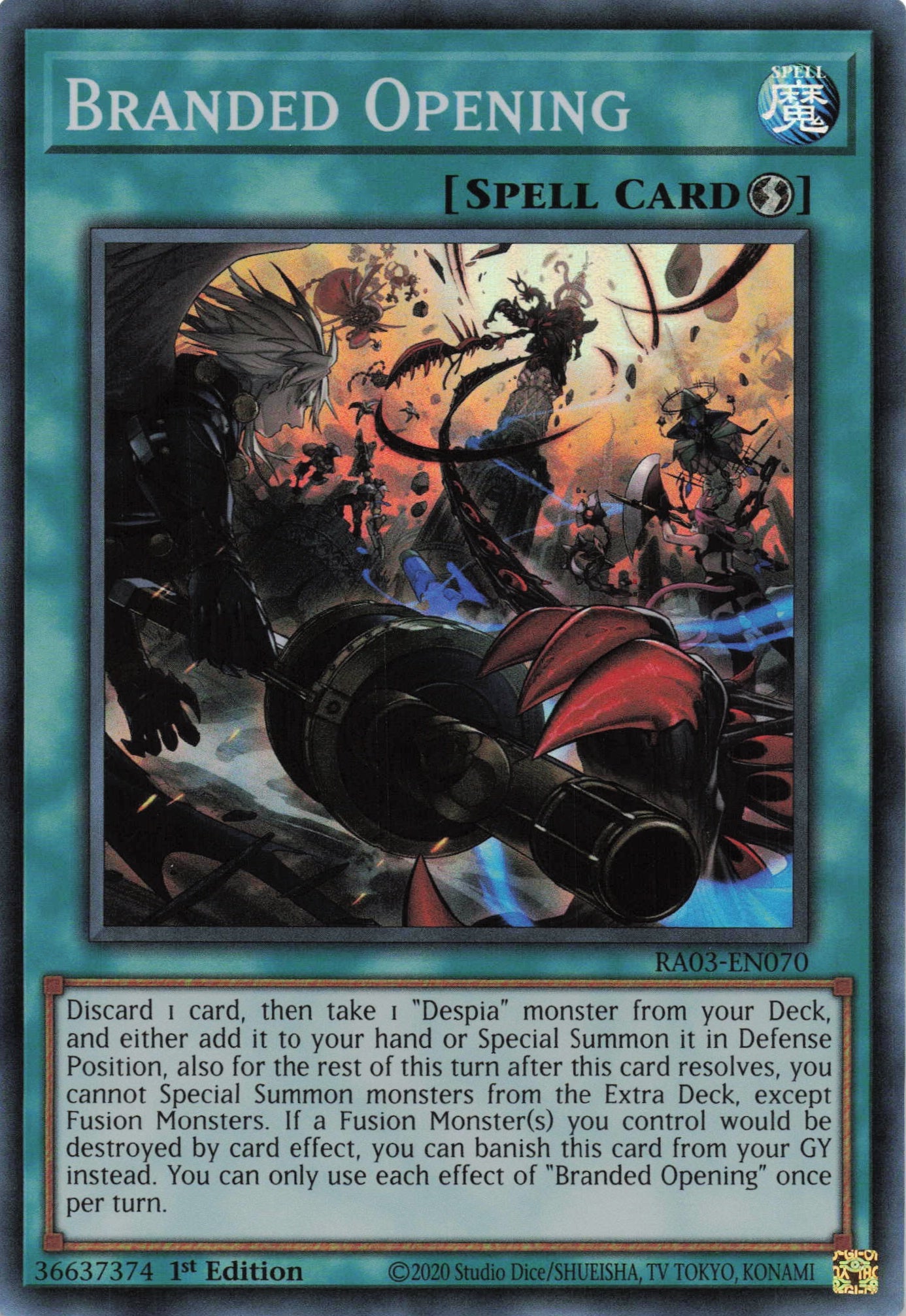 Branded Opening RA03-EN070 - - Super Rare - -