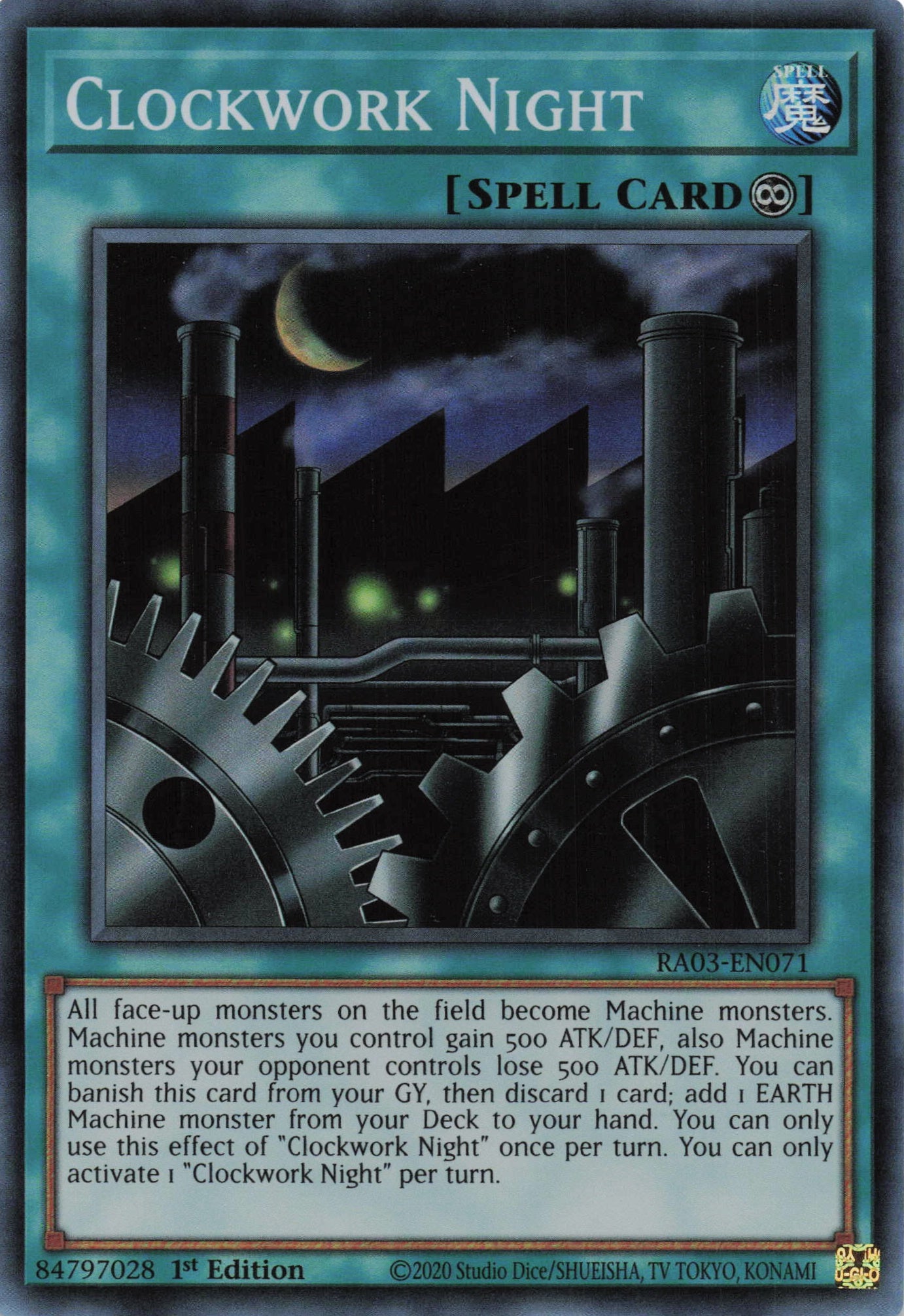 Clockwork Night RA03-EN071 - - Super Rare - -