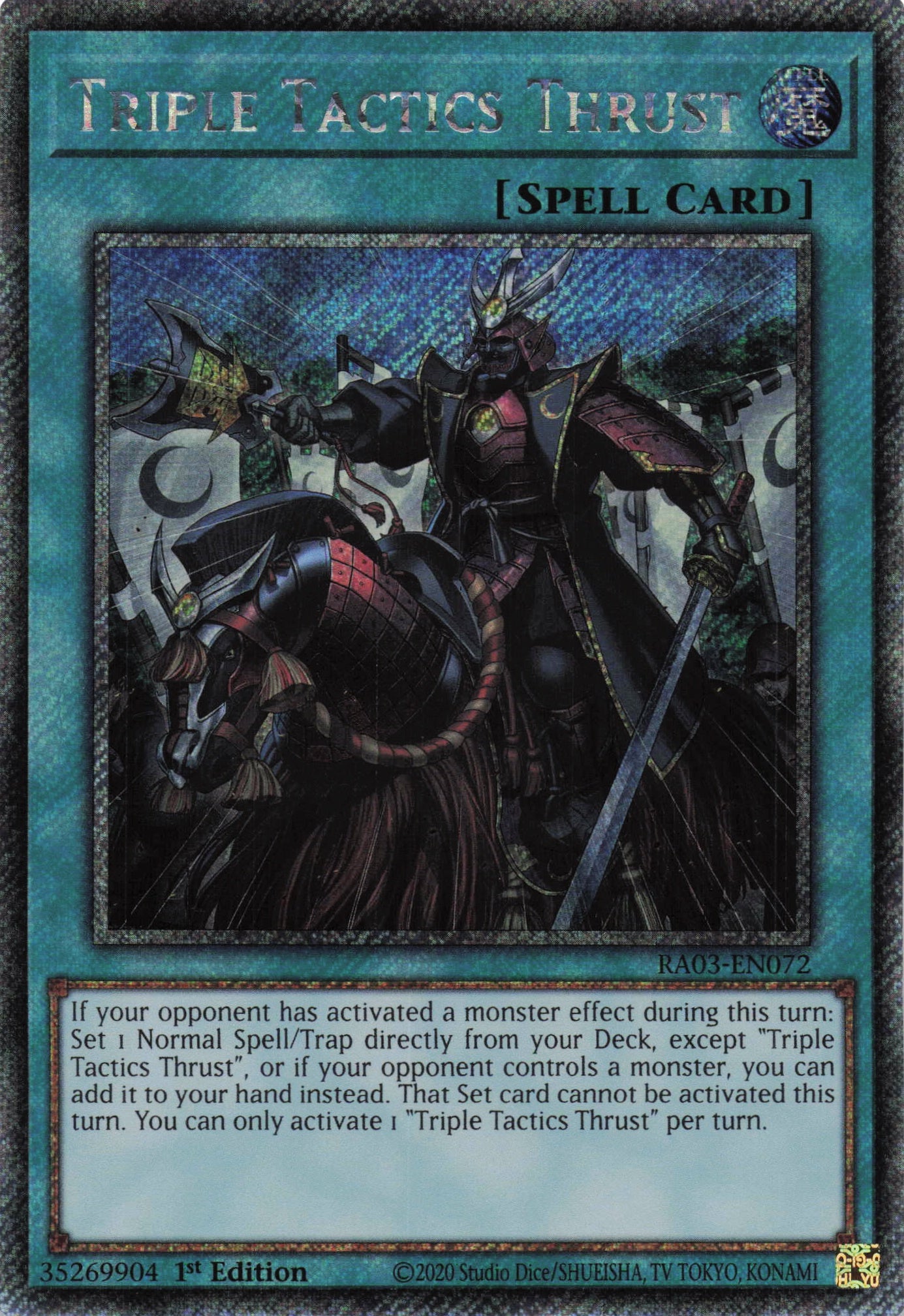 Triple Tactics Thrust RA03-EN072 - Platinum Secret Rare -