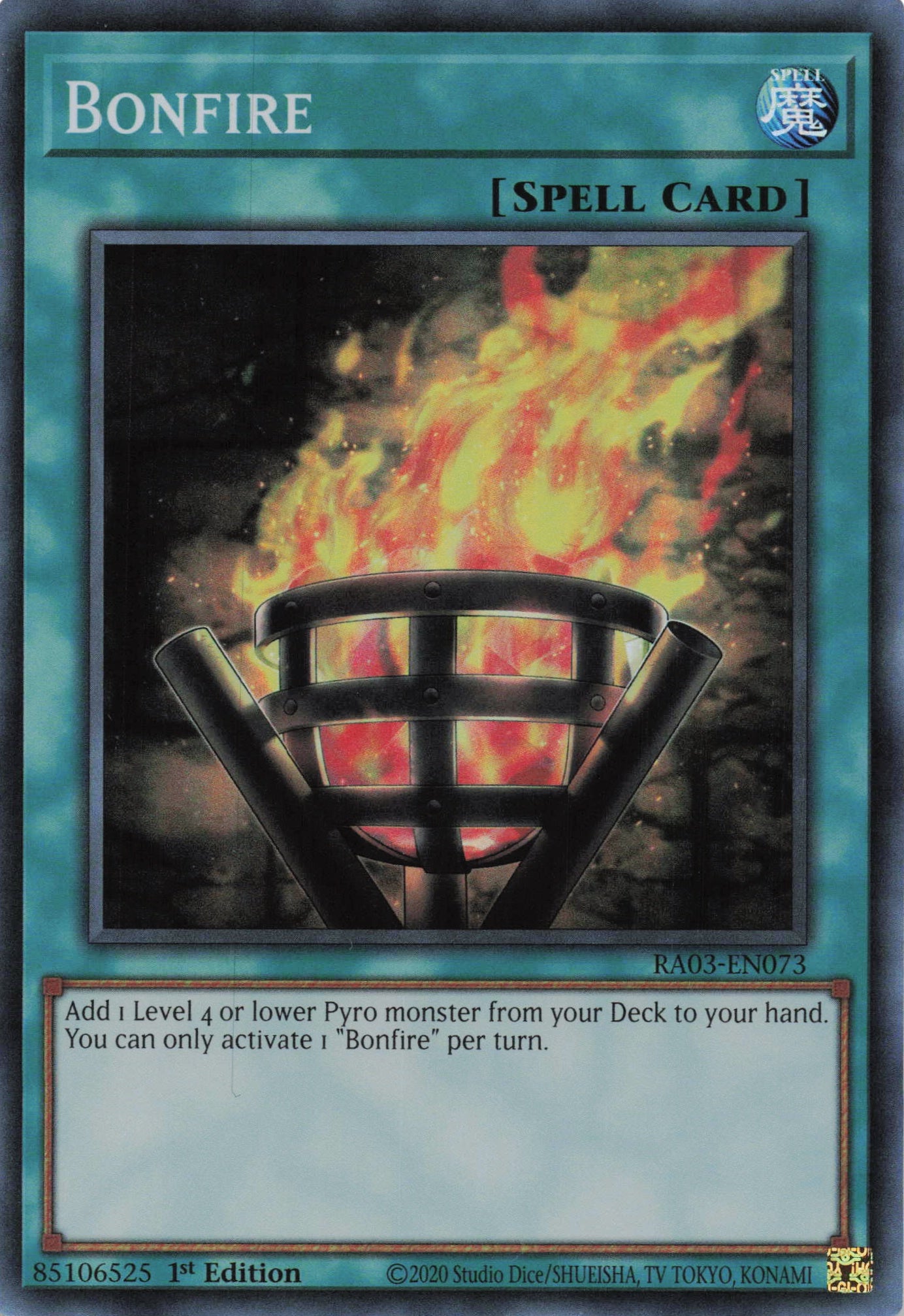 Bonfire RA03-EN073 - - Collector's Rare - -