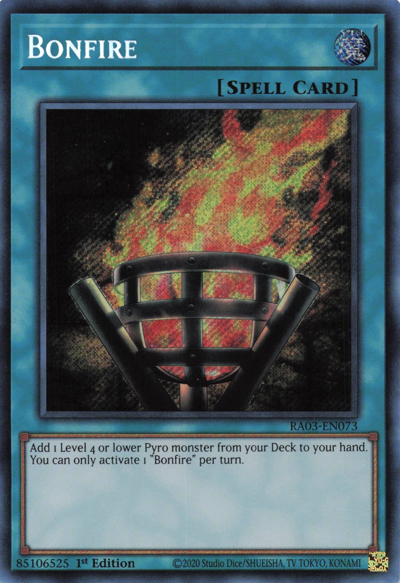 Bonfire RA03-EN073 - - Secret Rare - -