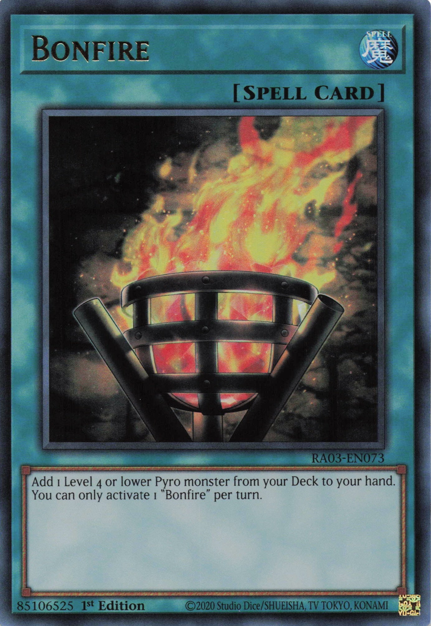 Bonfire RA03-EN073 - - Ultra Rare - -