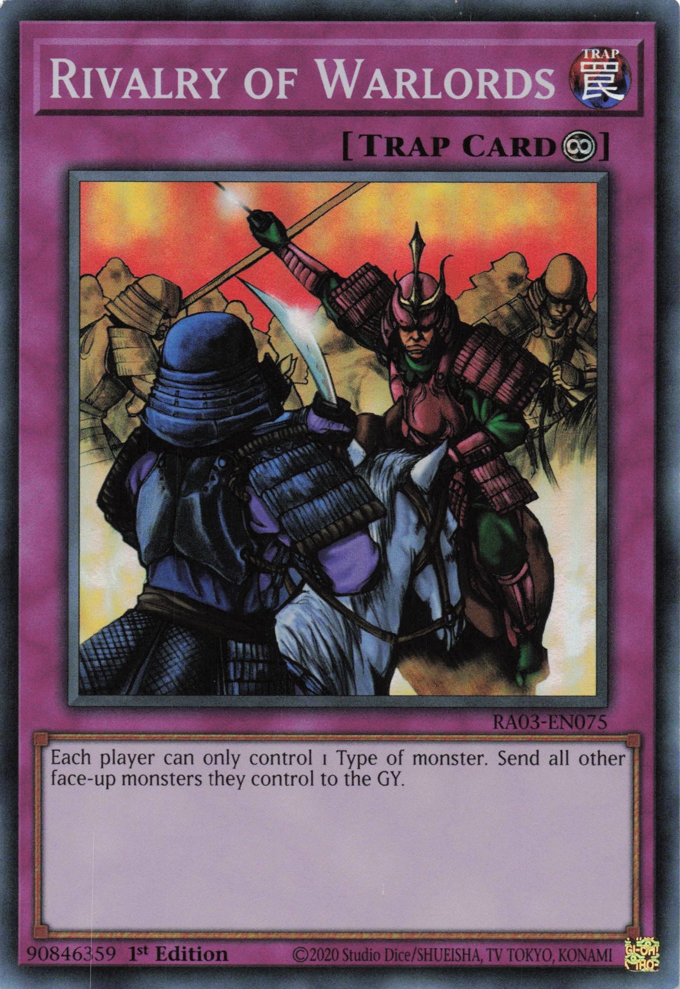 Rivalry of Warlords RA03-EN075 - Super Rare -