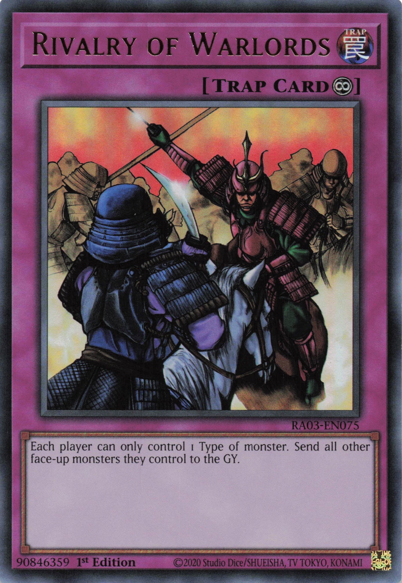 Rivalry of Warlords RA03-EN075 - Ultra Rare -