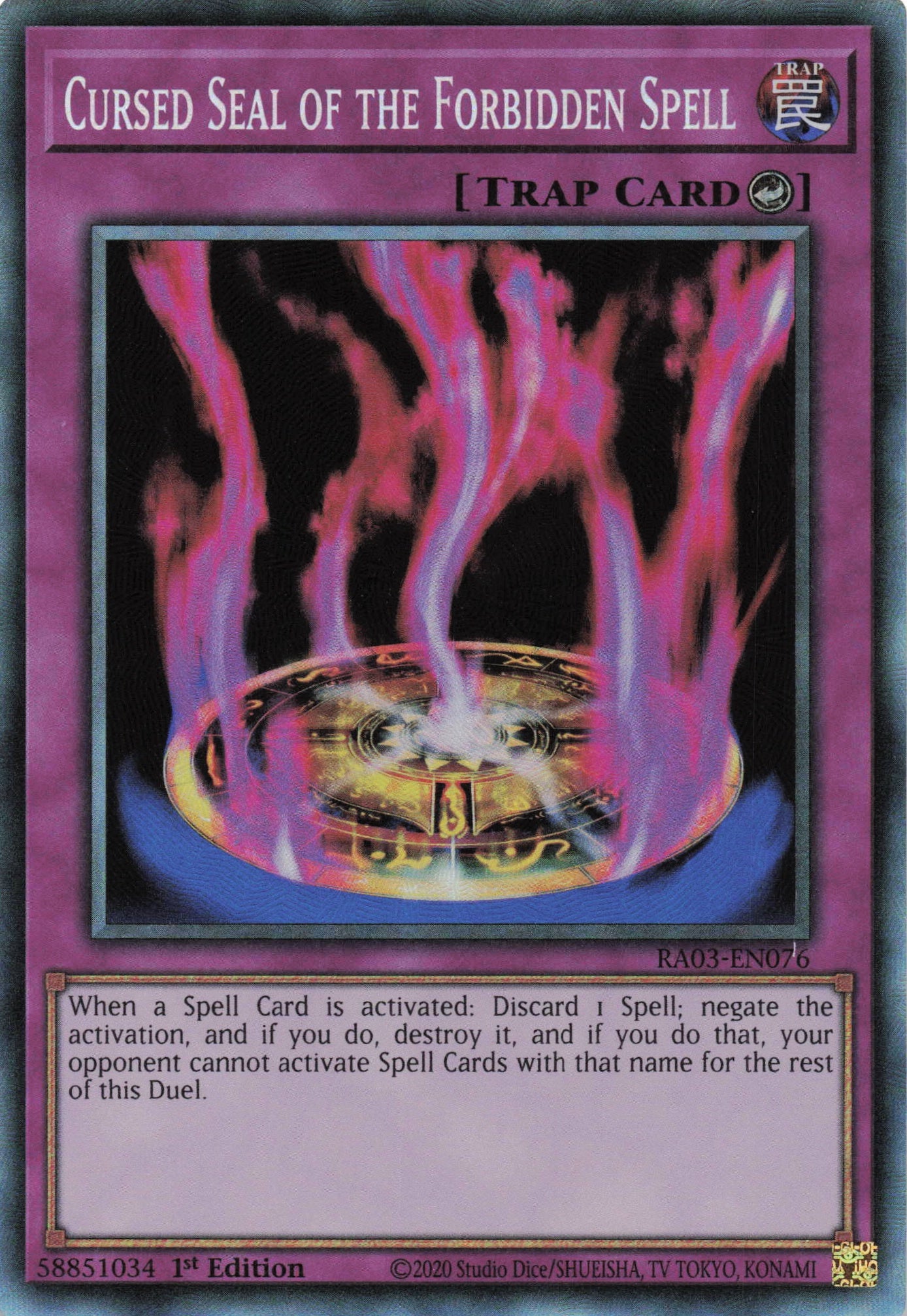 Cursed Seal of the Forbidden Spell RA03-EN076 - Collector's Rare -