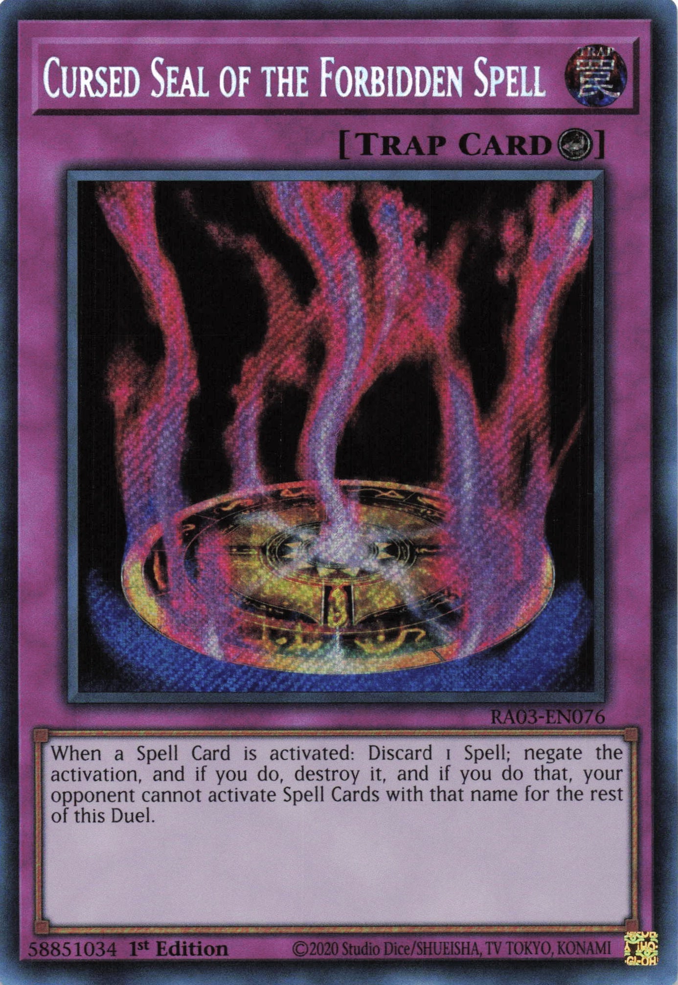 Cursed Seal of the Forbidden Spell RA03-EN076 - Secret Rare -