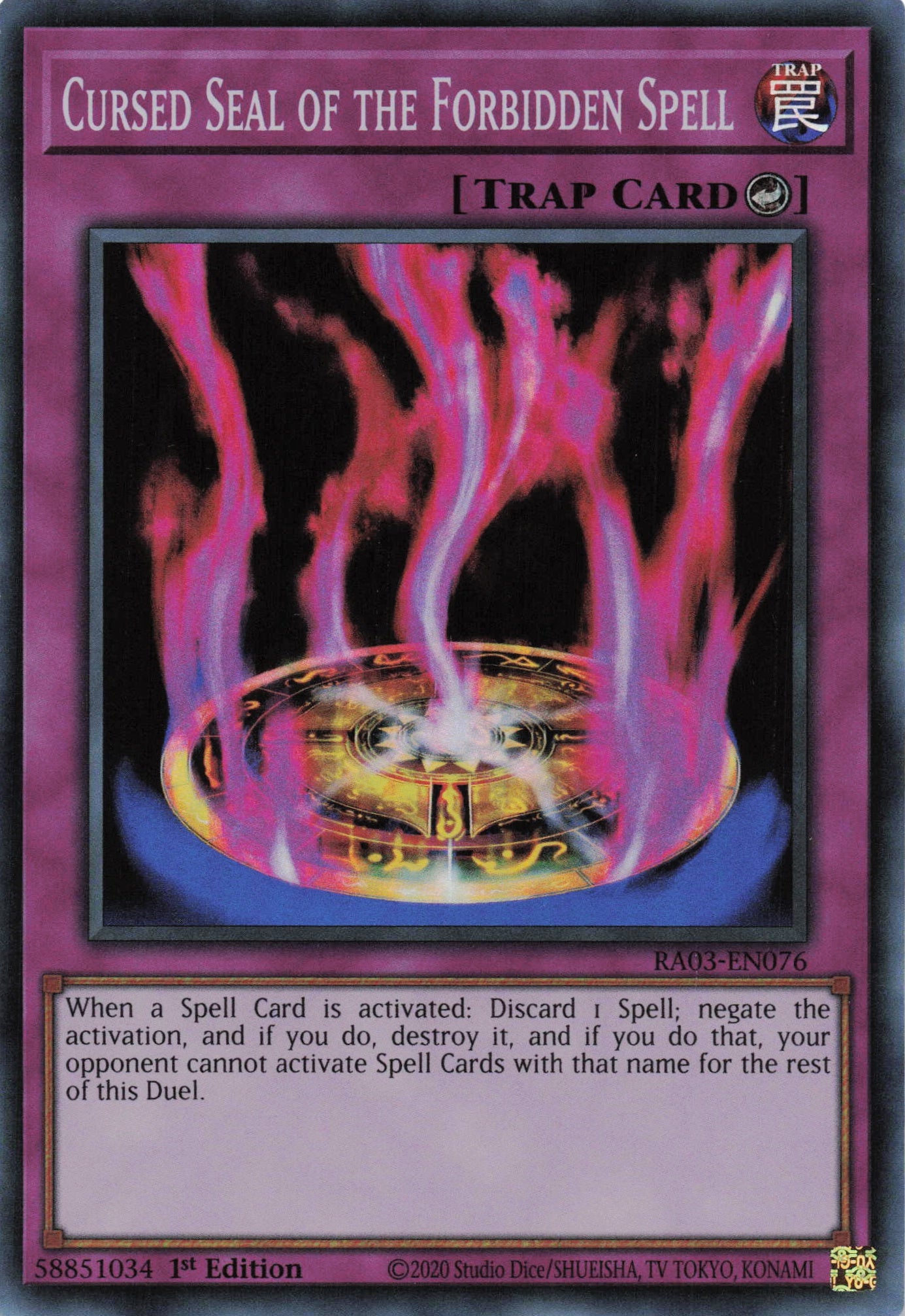 Cursed Seal of the Forbidden Spell RA03-EN076 - Super Rare -