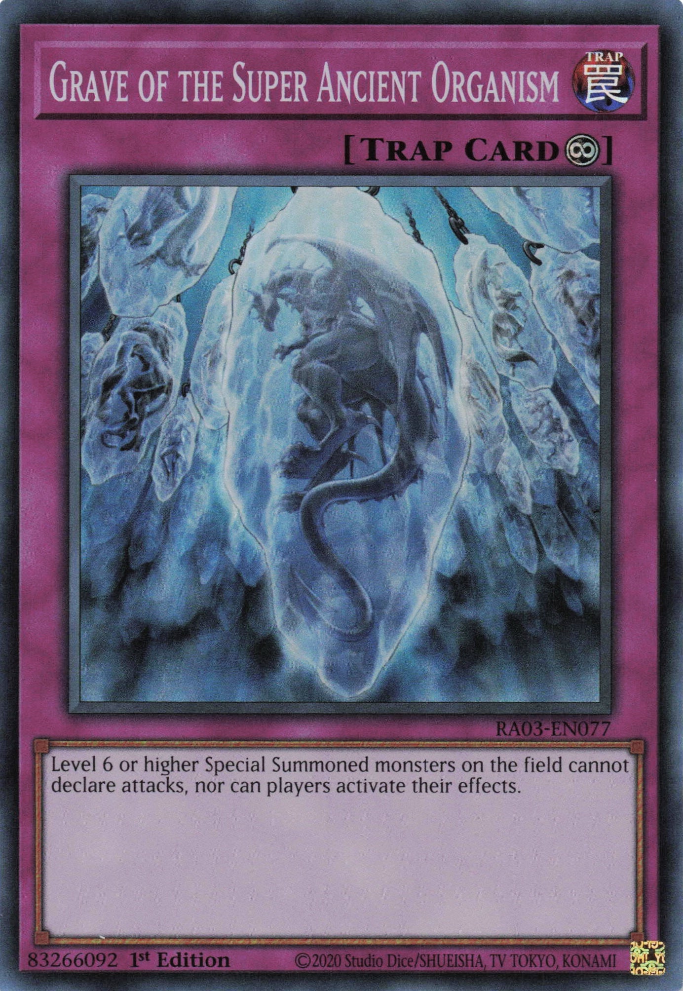 Grave of the Super Ancient Organism RA03-EN077 - Super Rare -