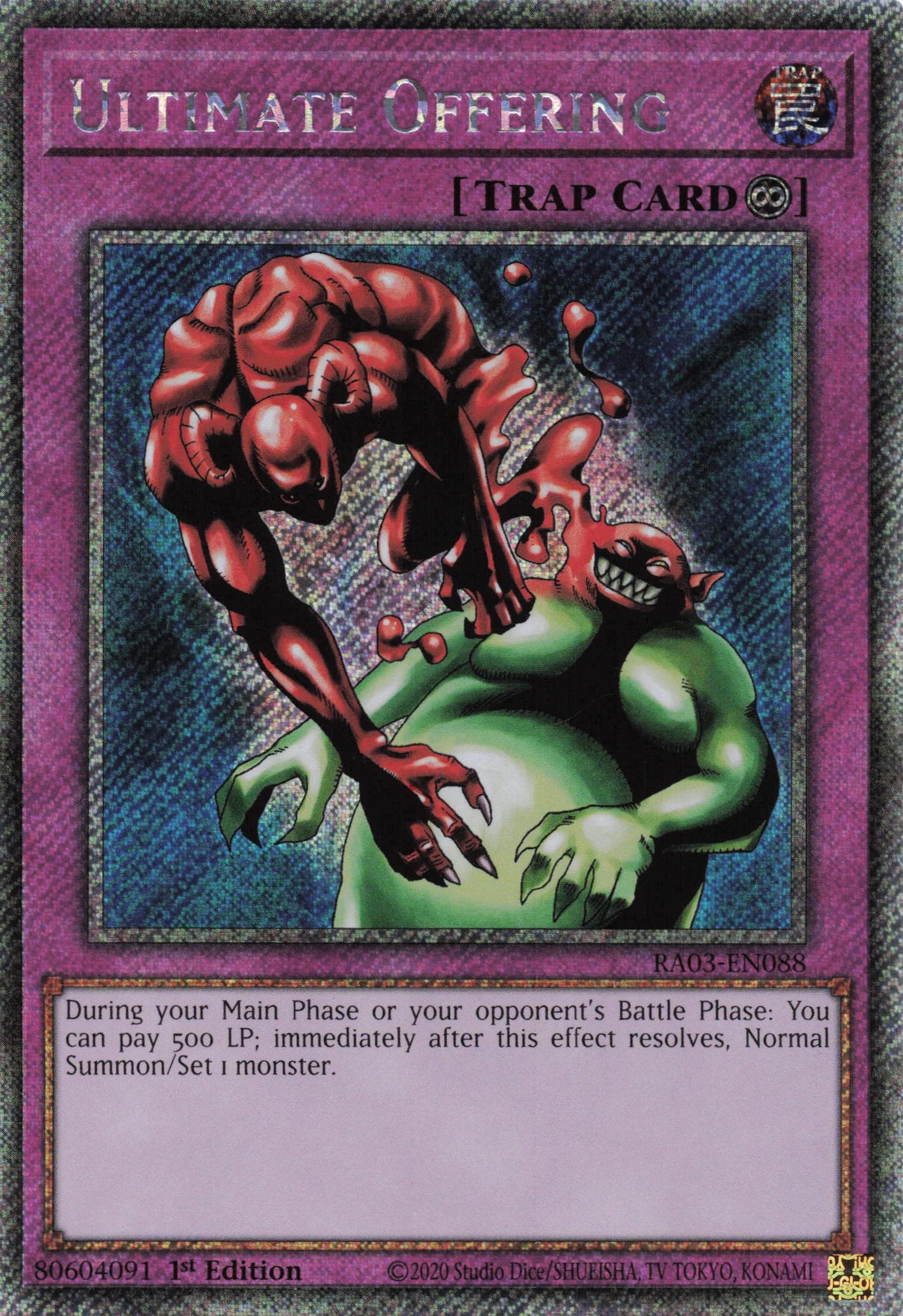 Ultimate Offering RA03-EN088 - Quarter Century Secret Rare -