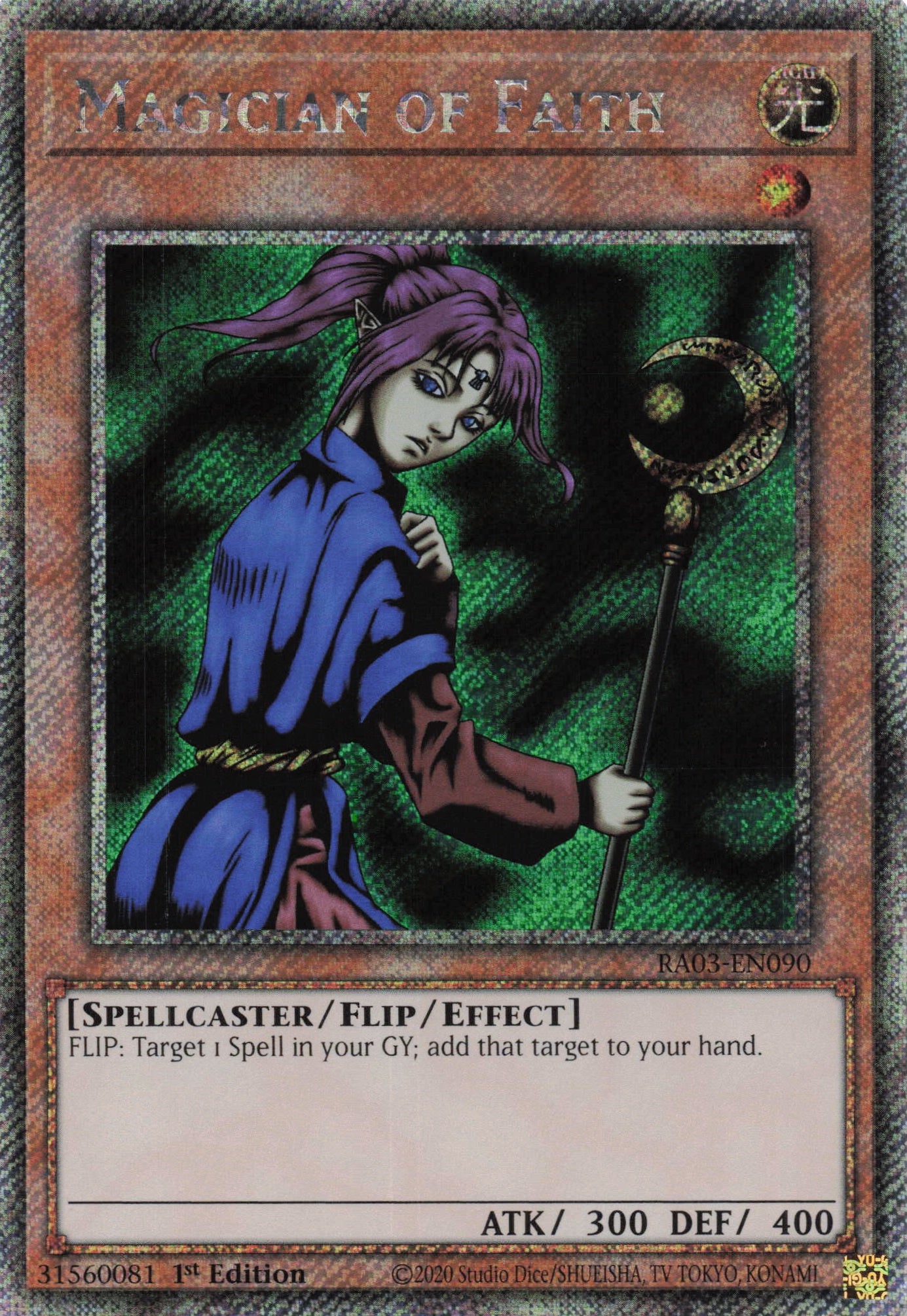 Magician of Faith RA03-EN090 - Quarter Century Secret Rare -