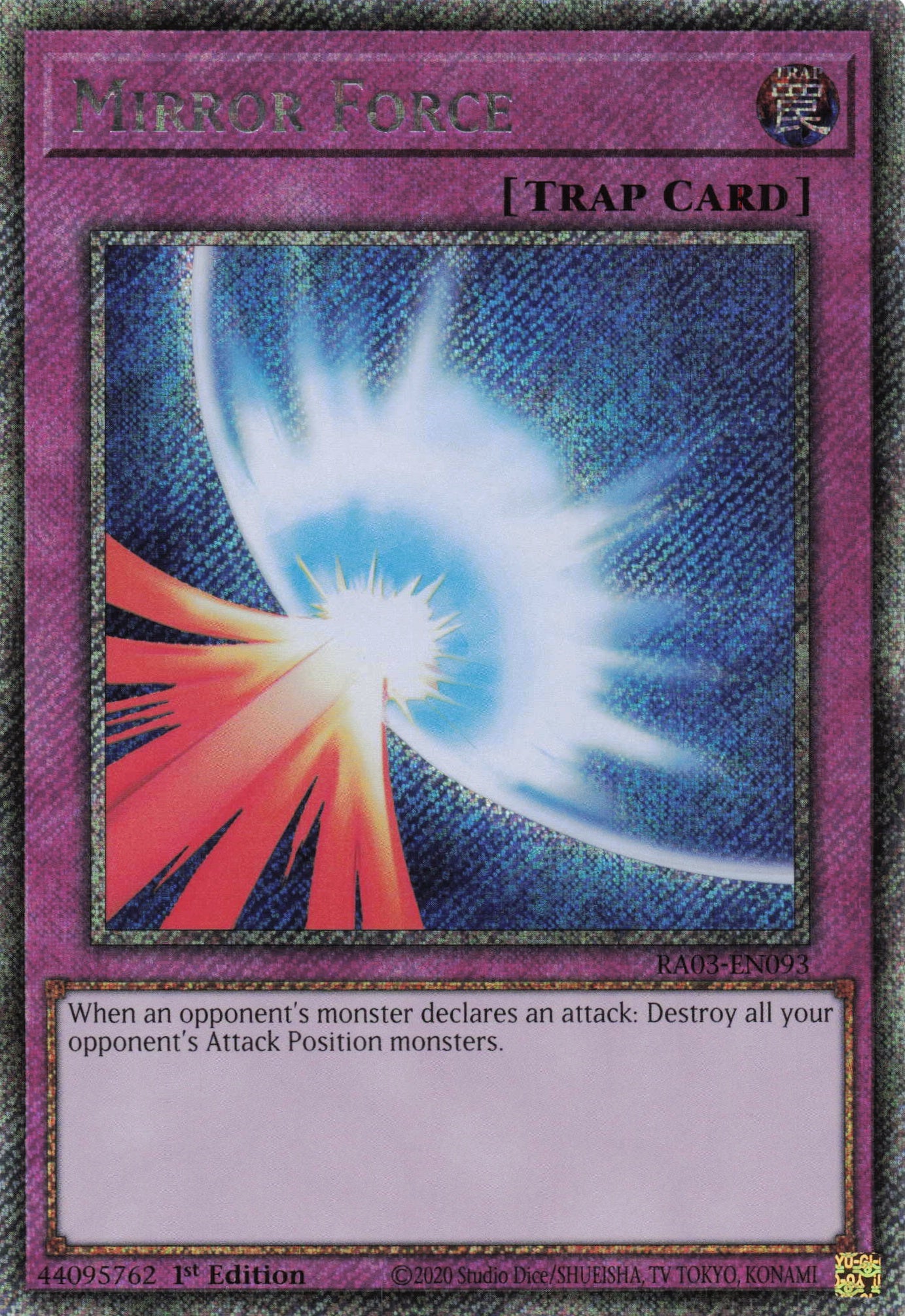 Mirror Force RA03-EN093 - Platinum Secret Rare -