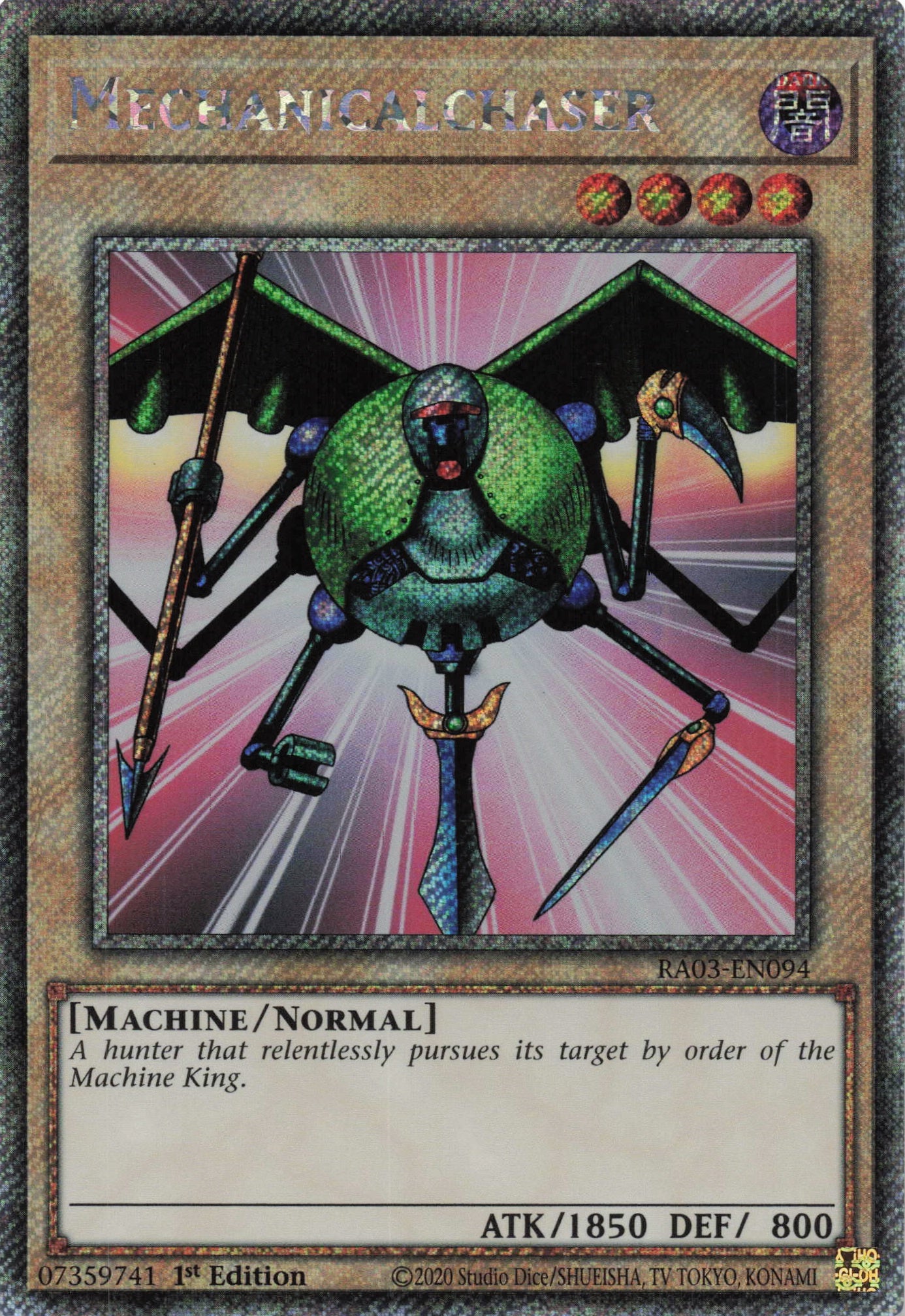 Mechanicalchaser RA03-EN094 - Quarter Century Secret Rare -