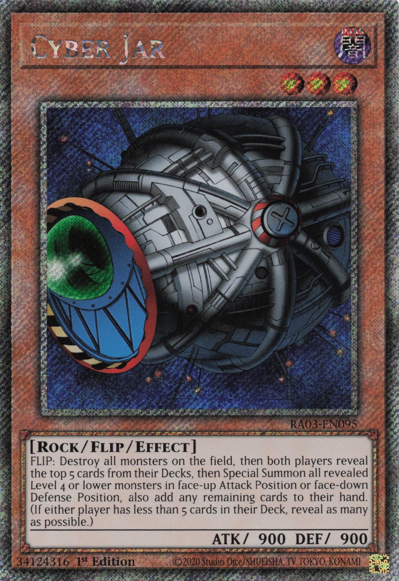 Cyber Jar RA03-EN095 - Platinum Secret Rare -