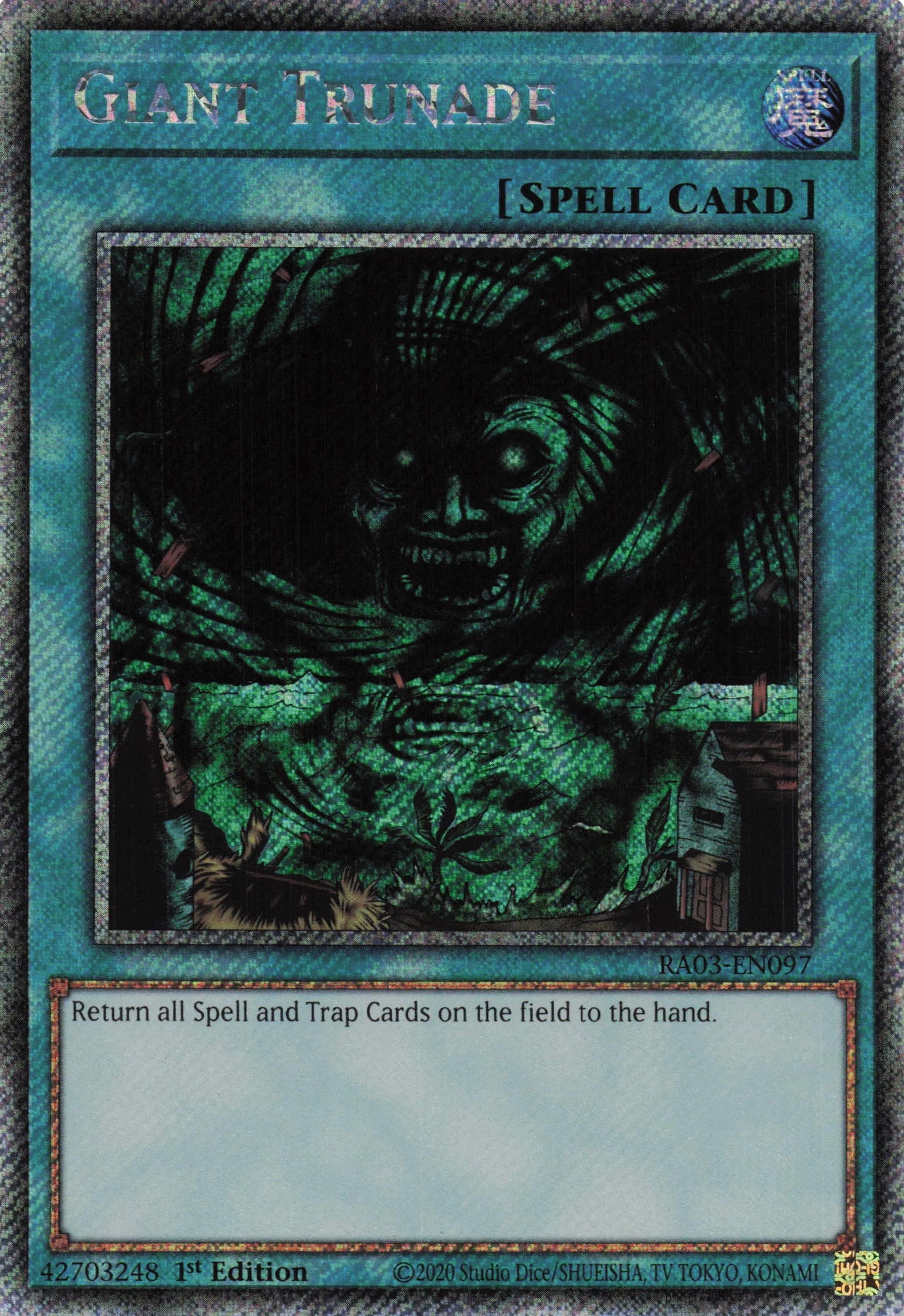 Giant Trunade RA03-EN097 - Quarter Century Secret Rare -