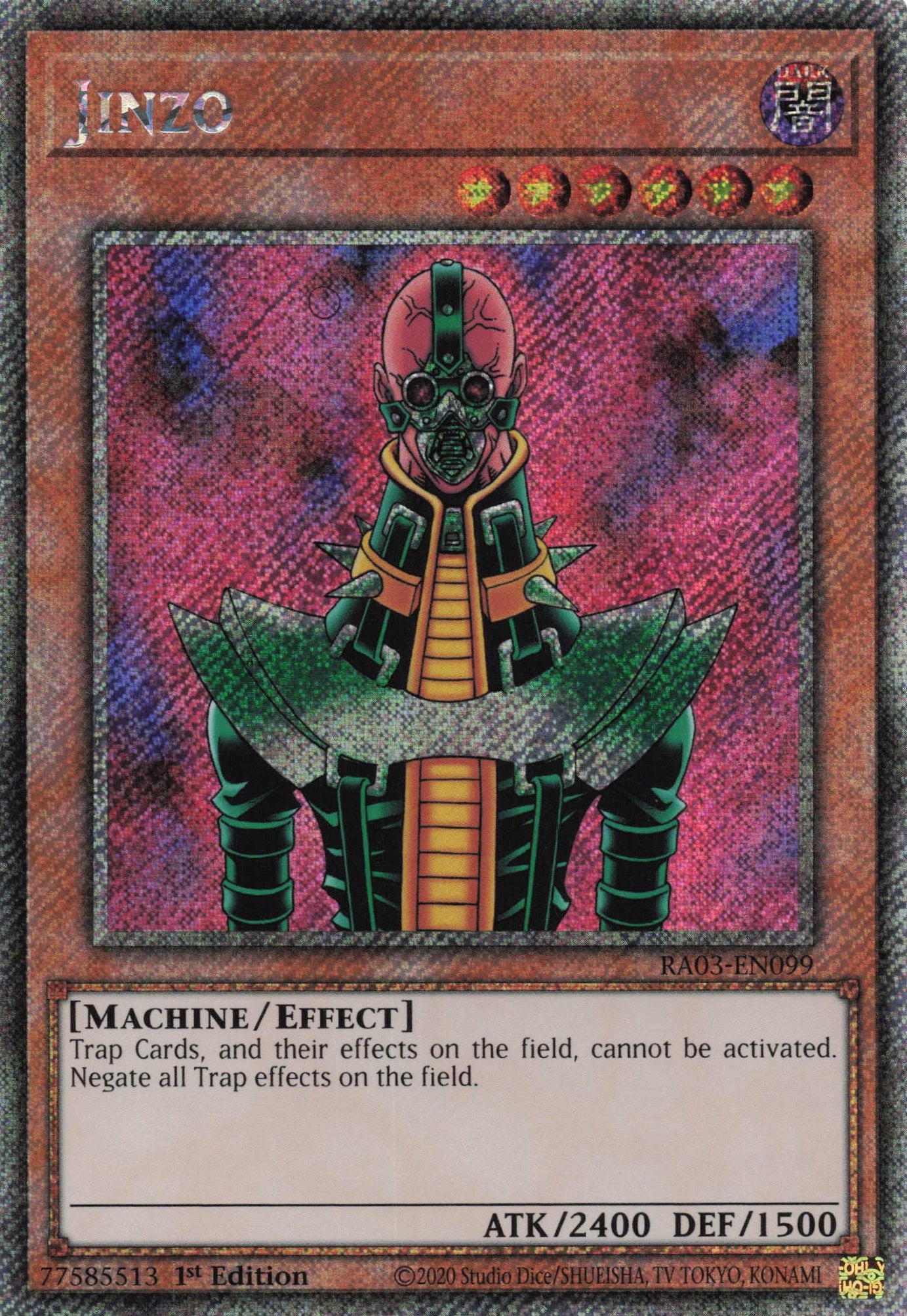 Jinzo RA03-EN099 - Platinum Secret Rare - Jinzo RA03-EN099 - Platinum Secret Rare -