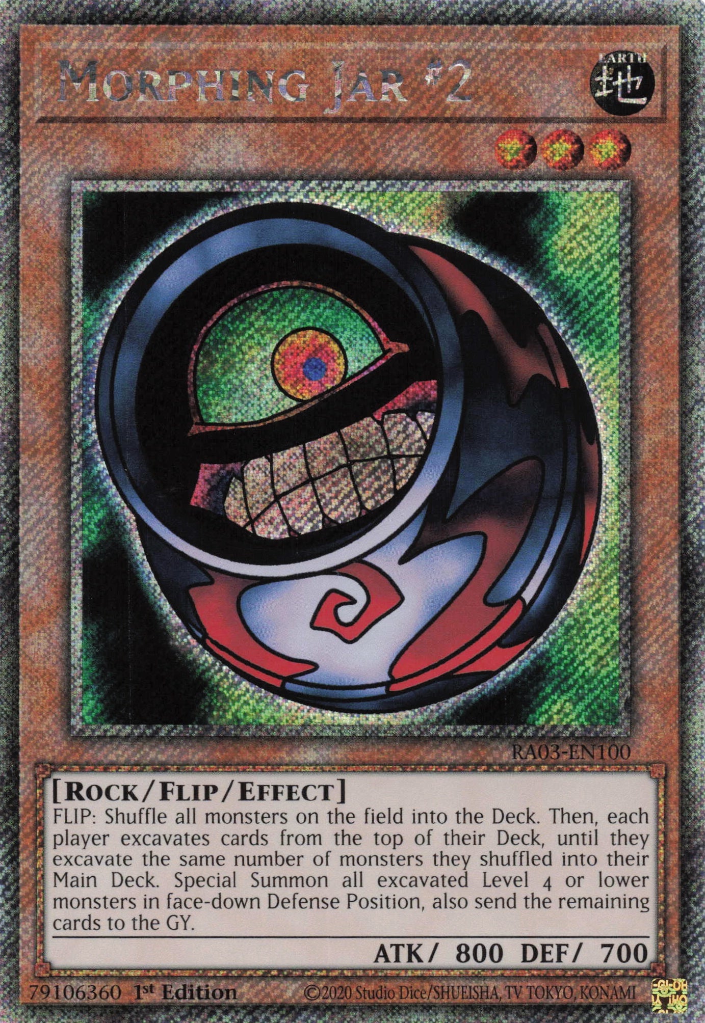 Morphing Jar #2 RA03-EN100 - Platinum Secret Rare -