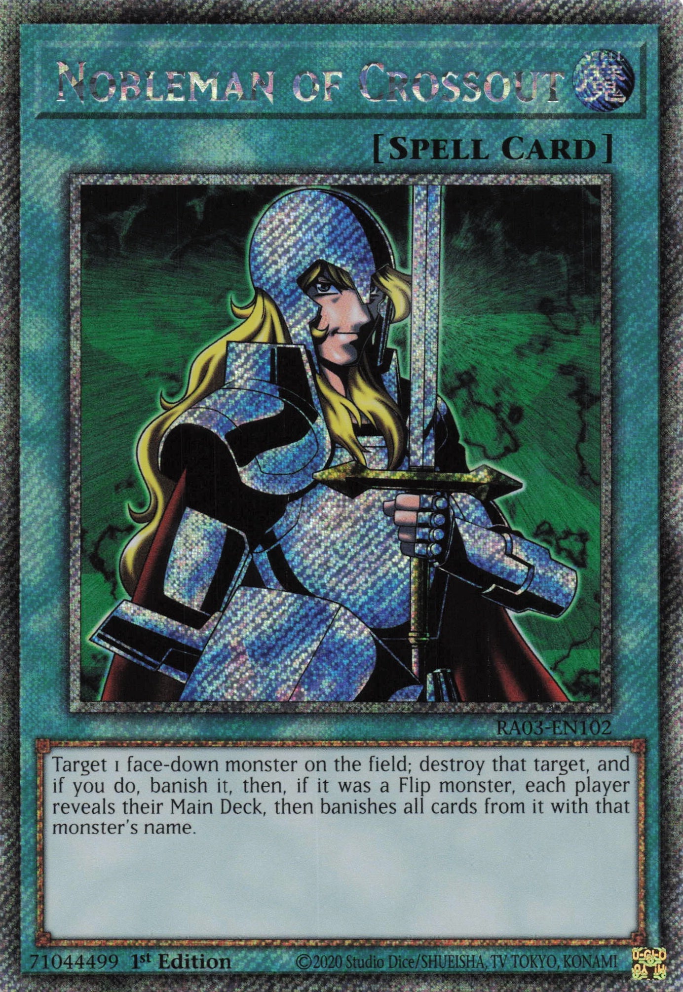 Nobleman Of Crossout RA03-EN102 - Quarter Century Secret Rare -