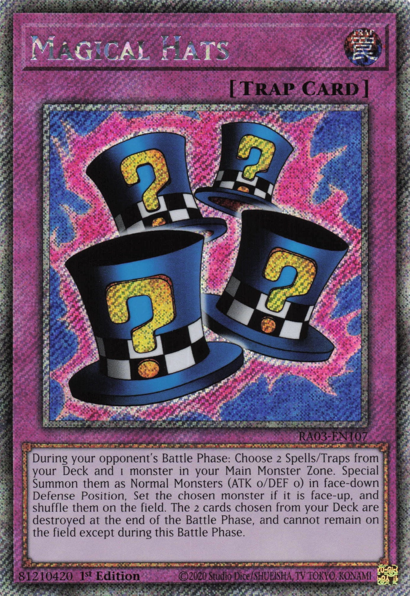 Magical Hats RA03-EN107 - Platinum Secret Rare -