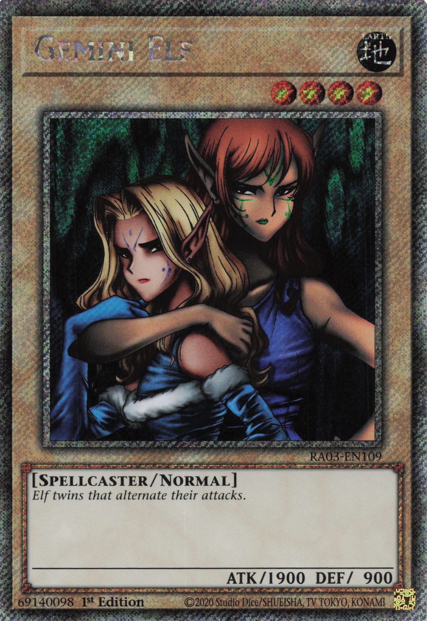 Gemini Elf RA03-EN109 - Quarter Century Secret Rare -