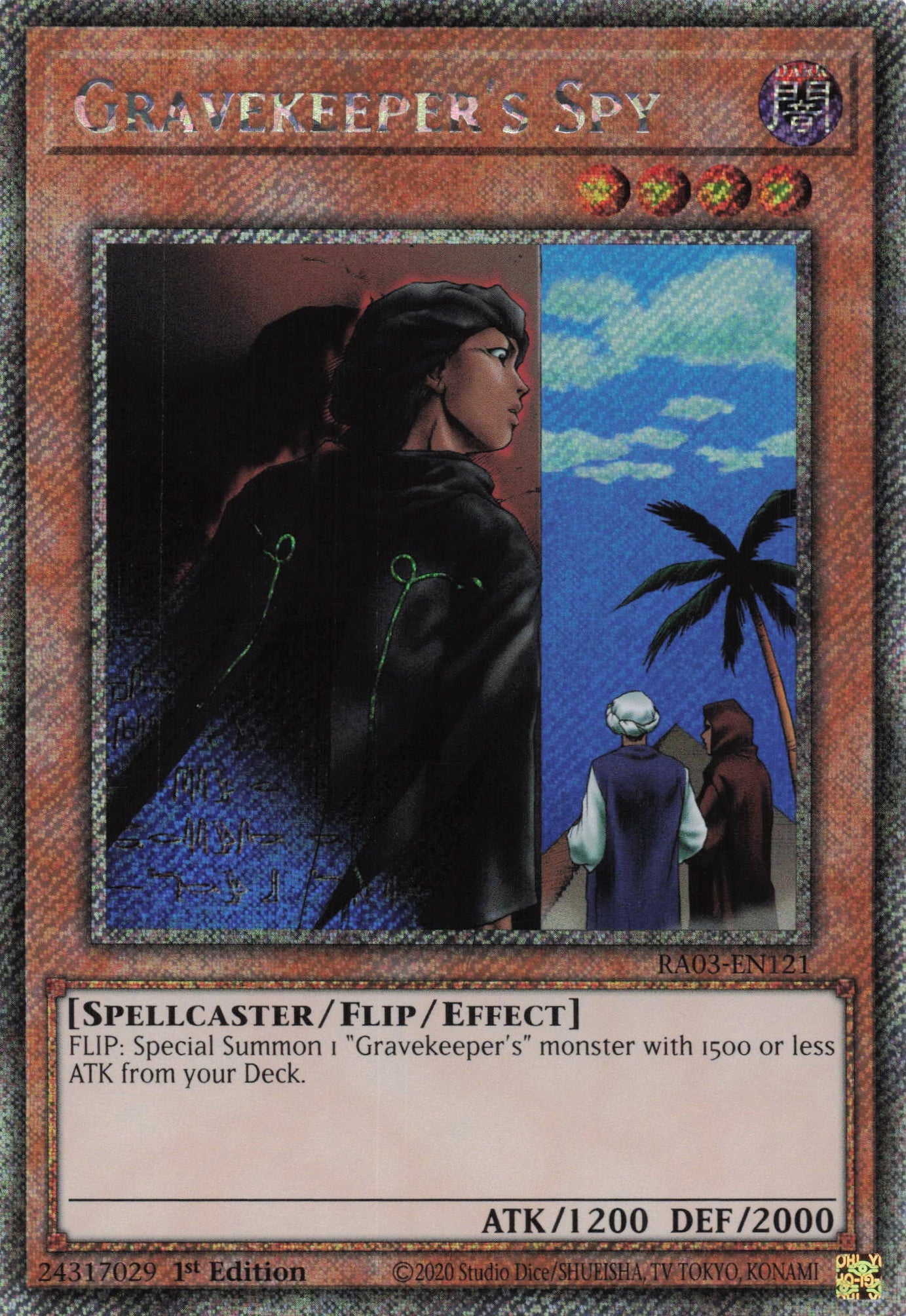 Gravekeeper's Spy RA03-EN121 - Platinum Secret Rare -