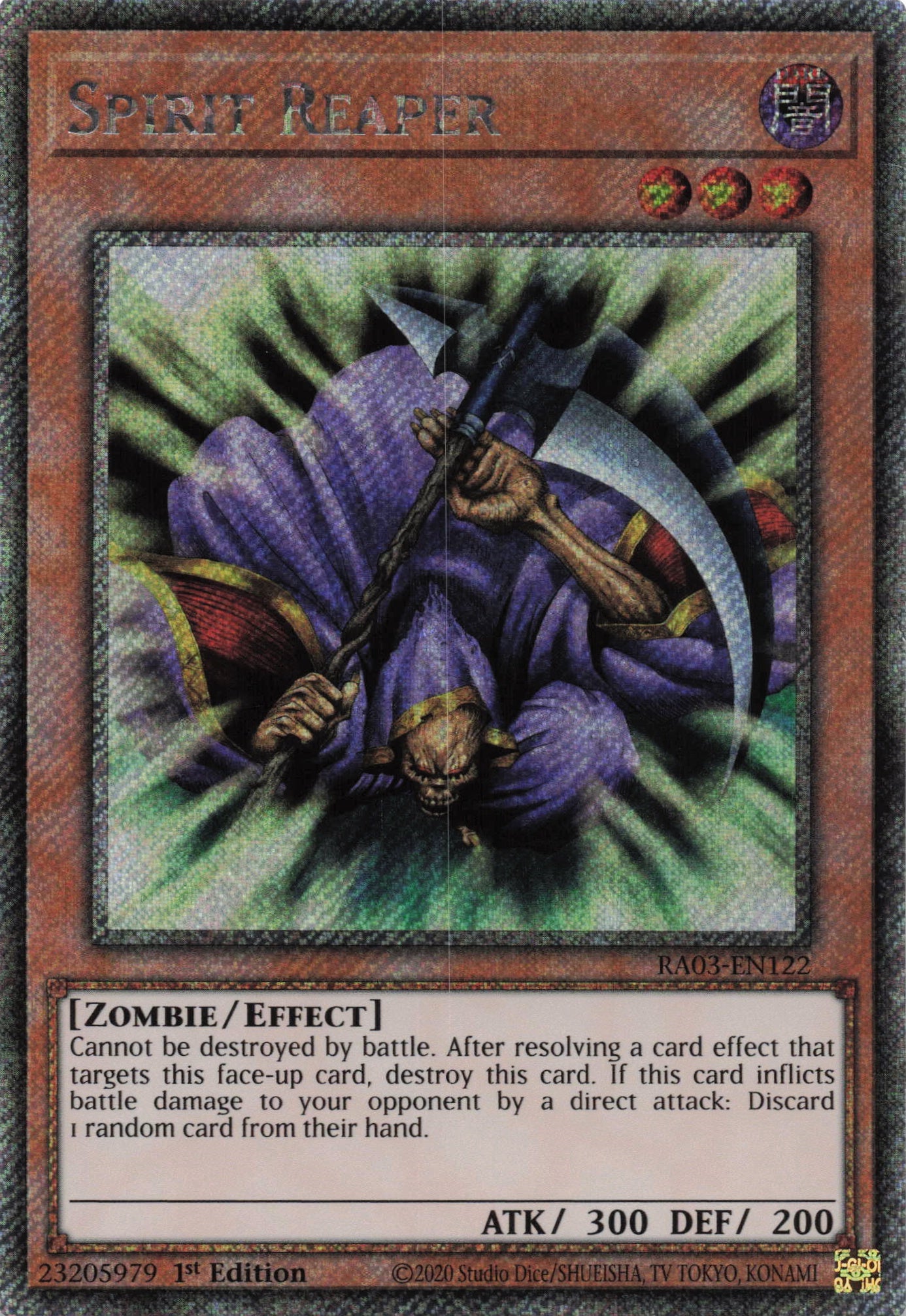Spirit Reaper RA03-EN122 - Platinum Secret Rare -