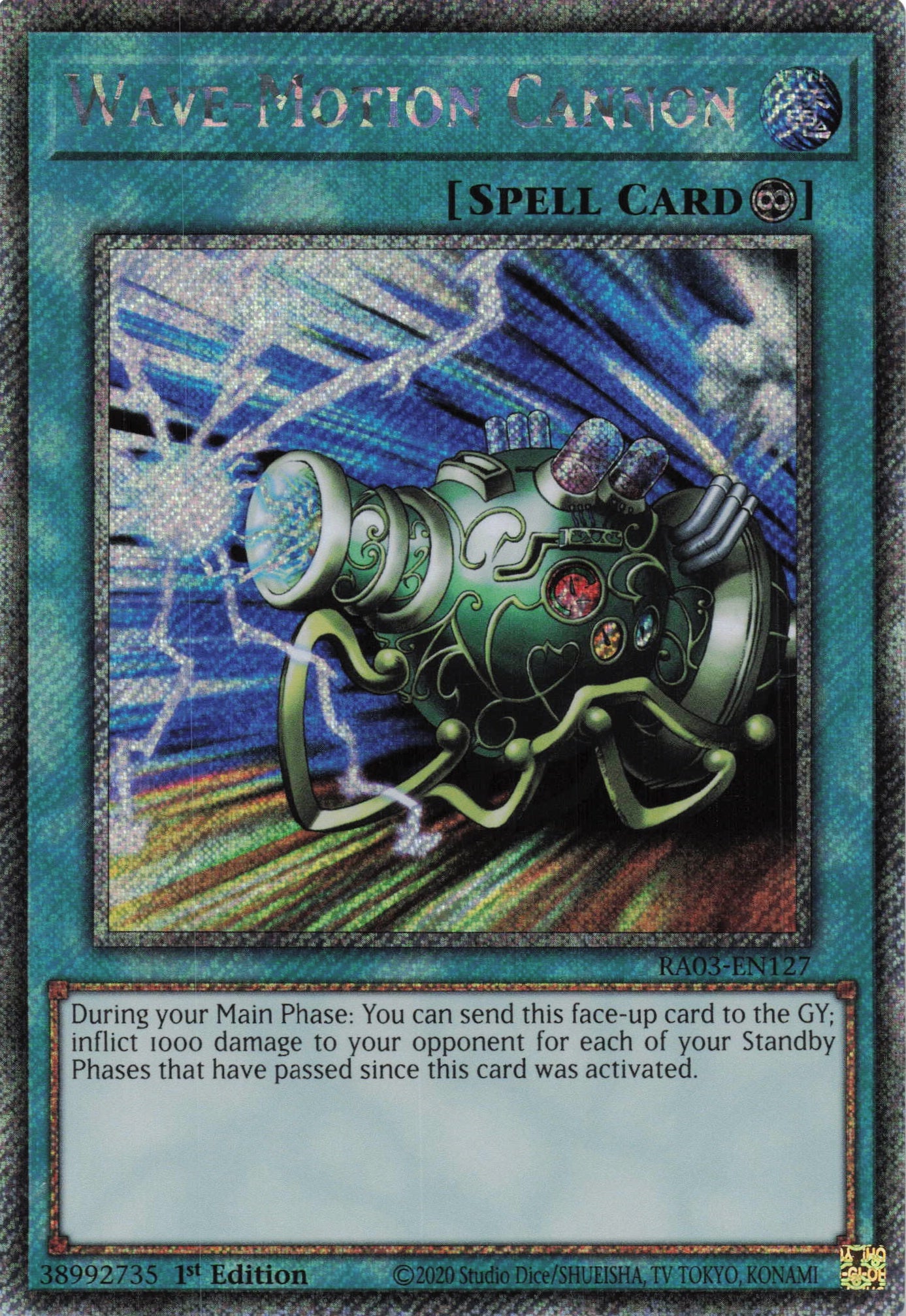 Wave Motion Cannon RA03-EN127 - Platinum Secret Rare -
