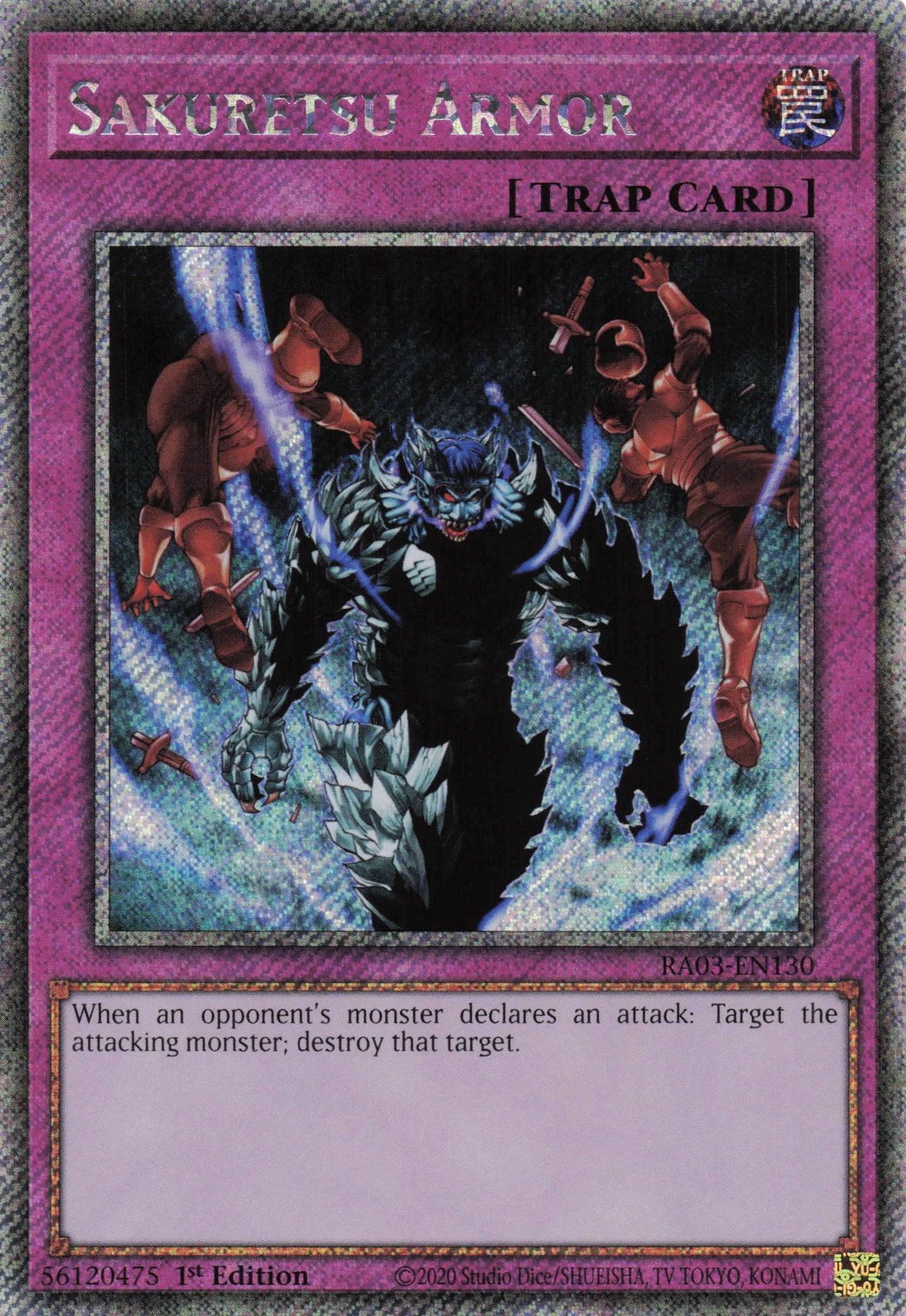 Sakuretsu Armor RA03-EN130 - Quarter Century Secret Rare -