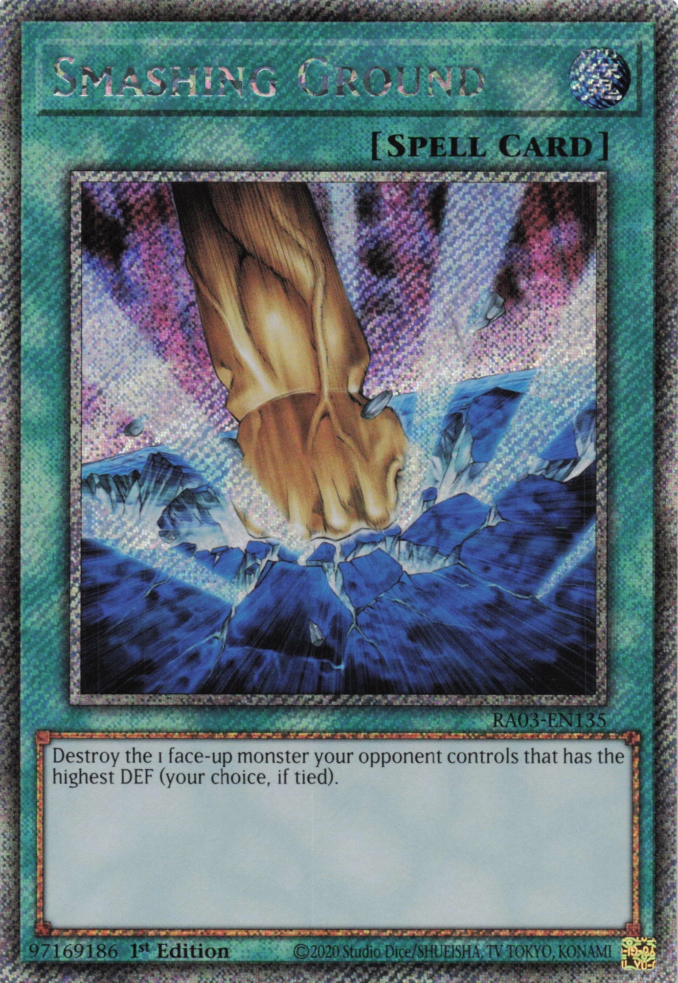 Smashing Ground RA03-EN135 - Quarter Century Secret Rare -