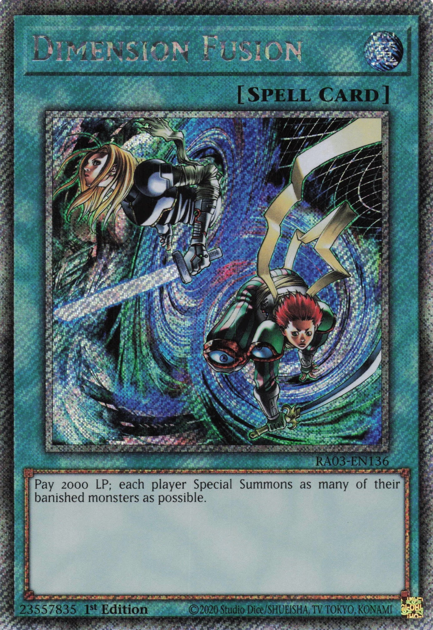 Dimension Fusion RA03-EN136 - Platinum Secret Rare -