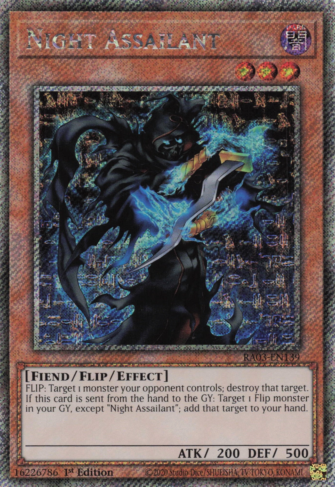 Night Assailant RA03-EN139 - Quarter Century Secret Rare -