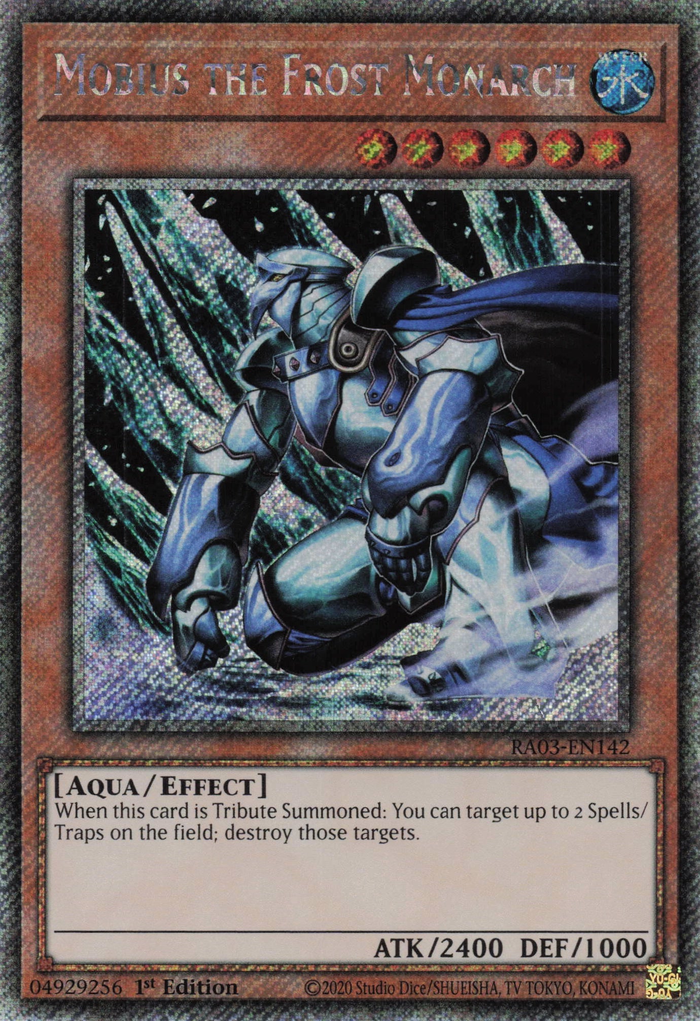Mobius the Frost Monarch RA03-EN142 - Quarter Century Secret Rare -