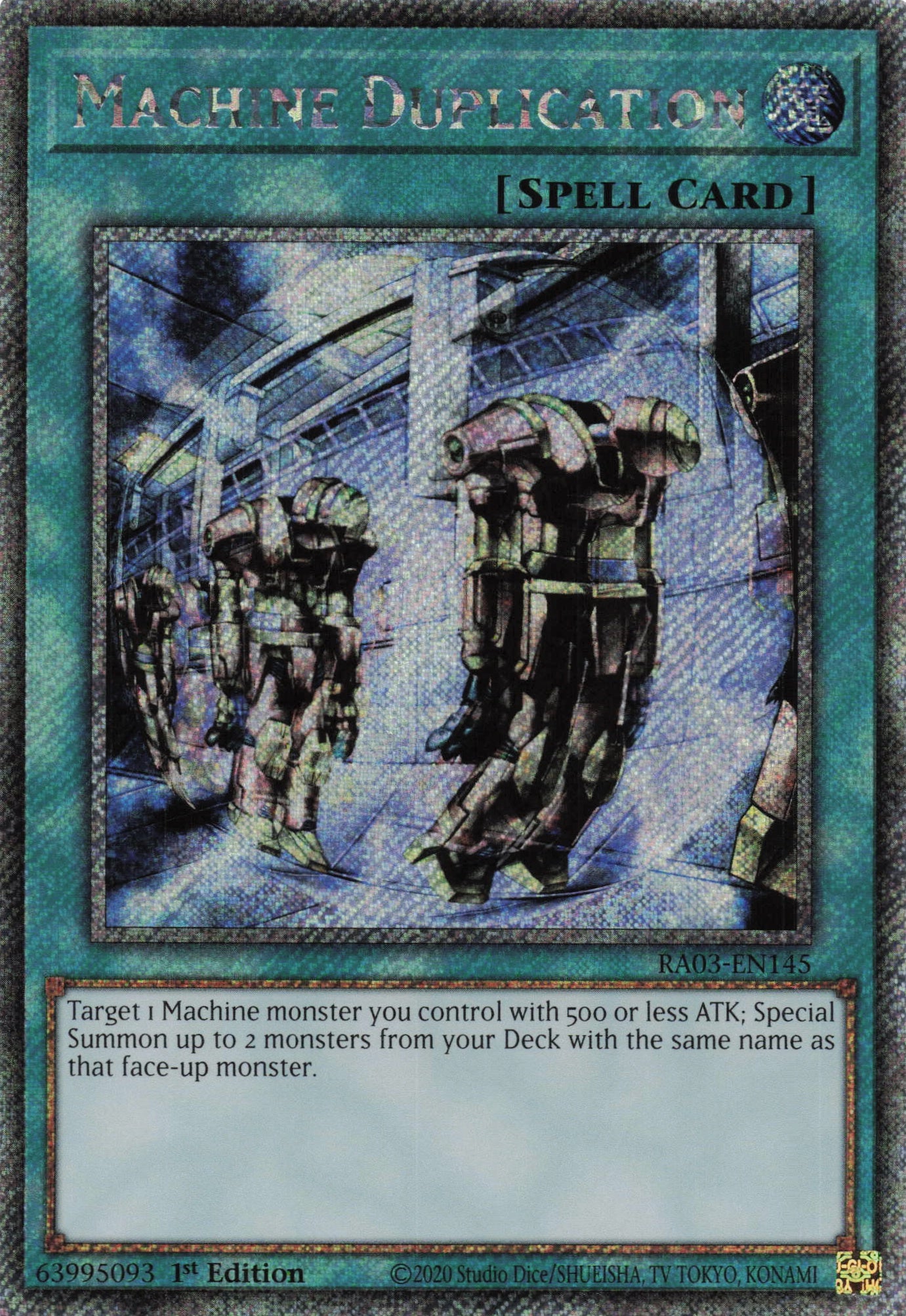 Machine Duplication RA03-EN145 - Platinum Secret Rare -
