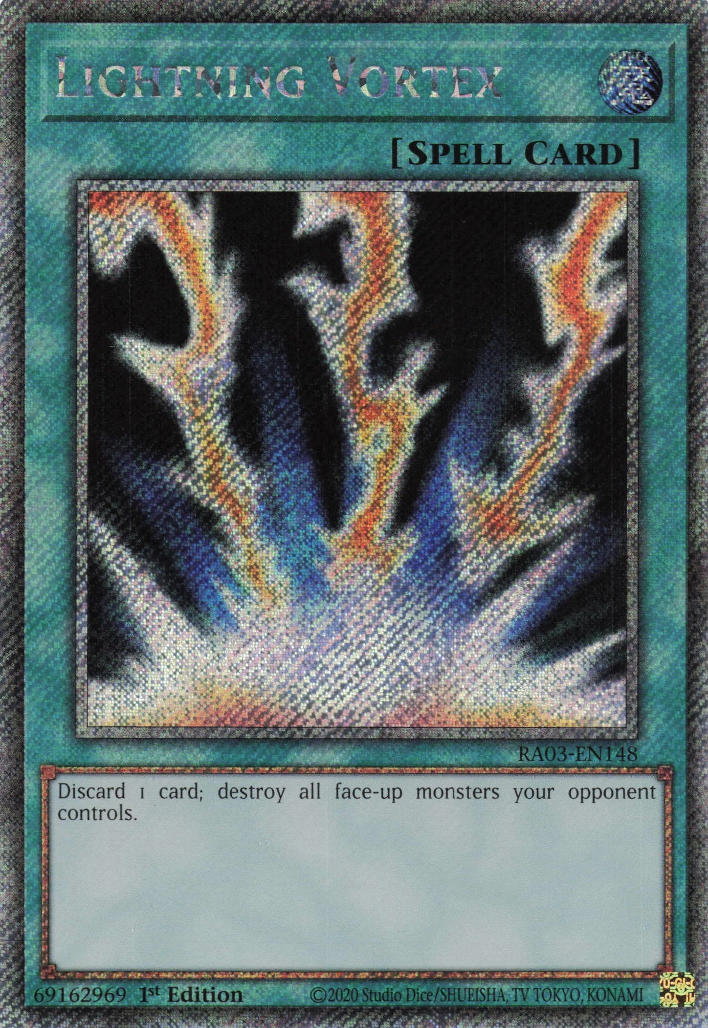 Lightning Vortex RA03-EN148 - Quarter Century Secret Rare -