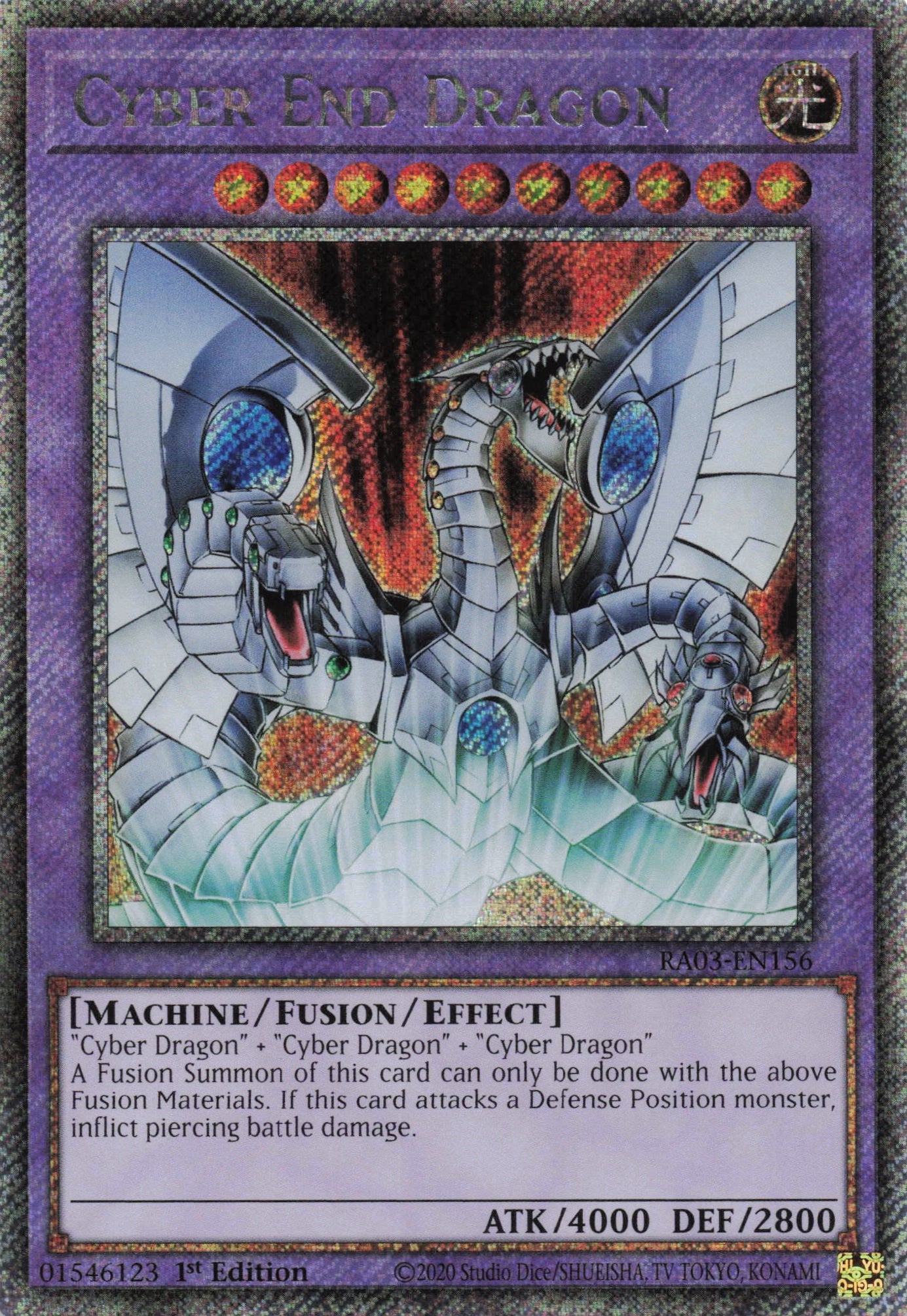 Cyber End Dragon RA03-EN156 - Quarter Century Secret Rare -