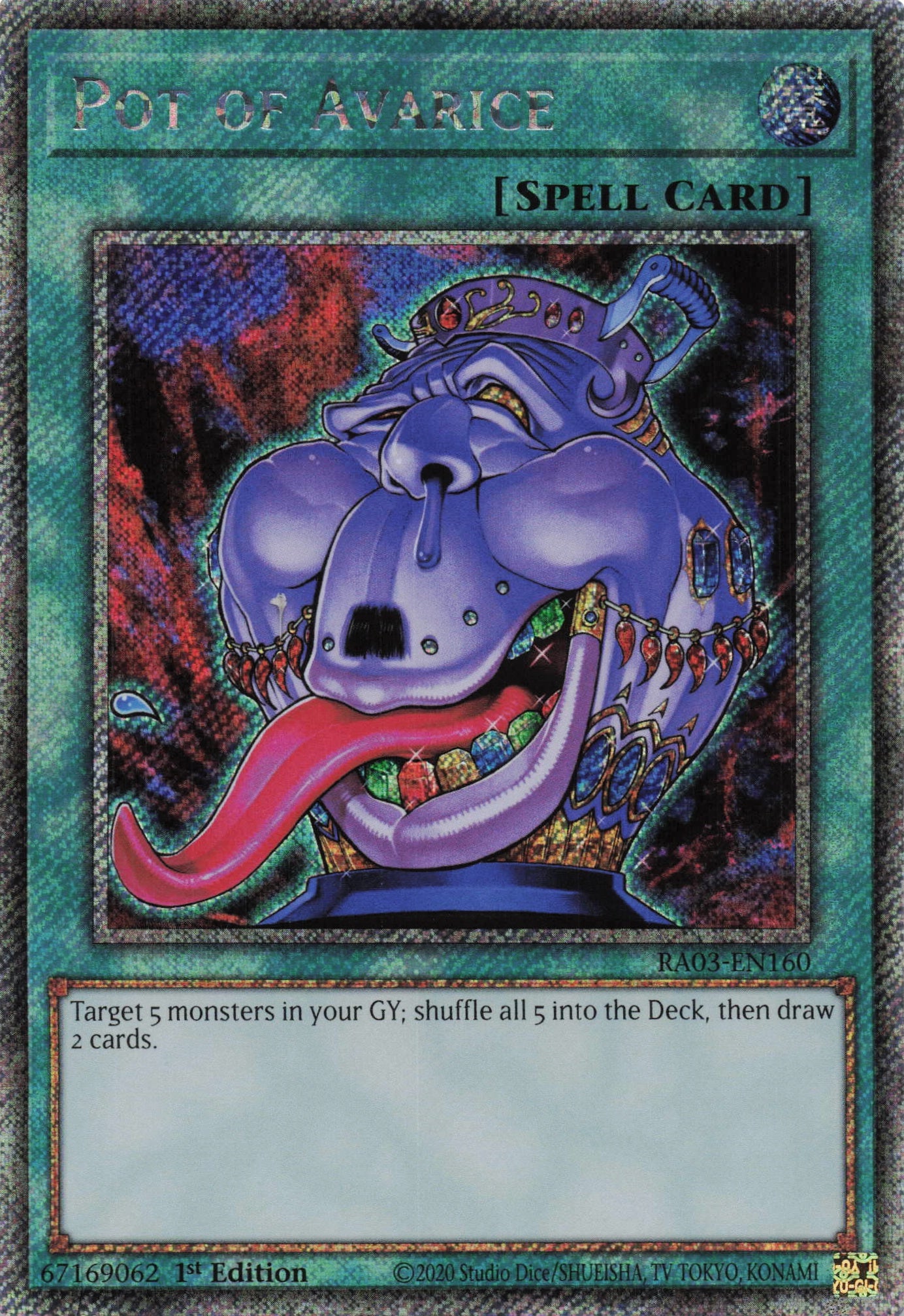 Pot Of Avarice RA03-EN160 - Quarter Century Secret Rare -