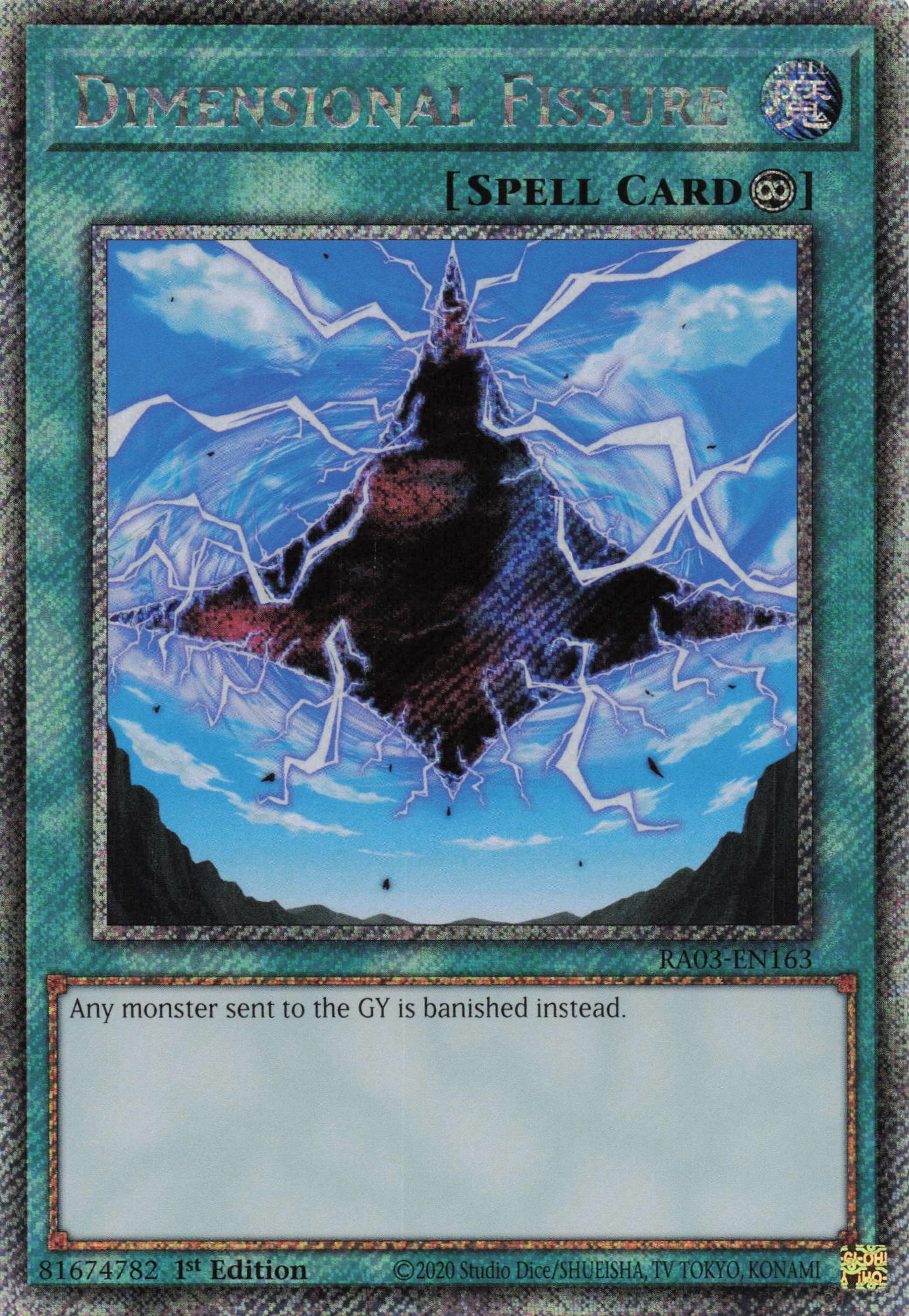 Dimensional Fissure RA03-EN163 - Quarter Century Secret Rare -