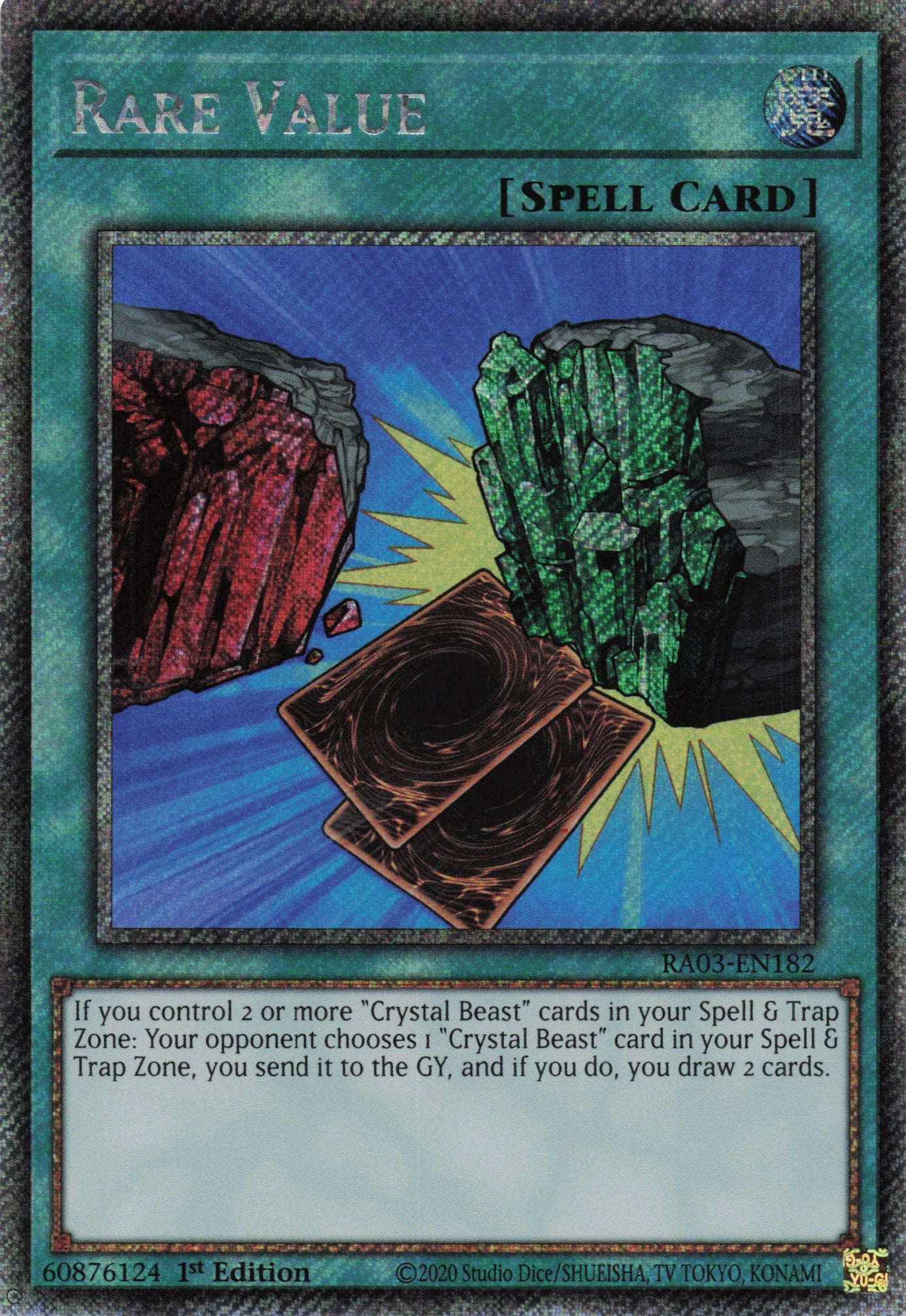 Rare Value RA03-EN182 - Quarter Century Secret Rare -