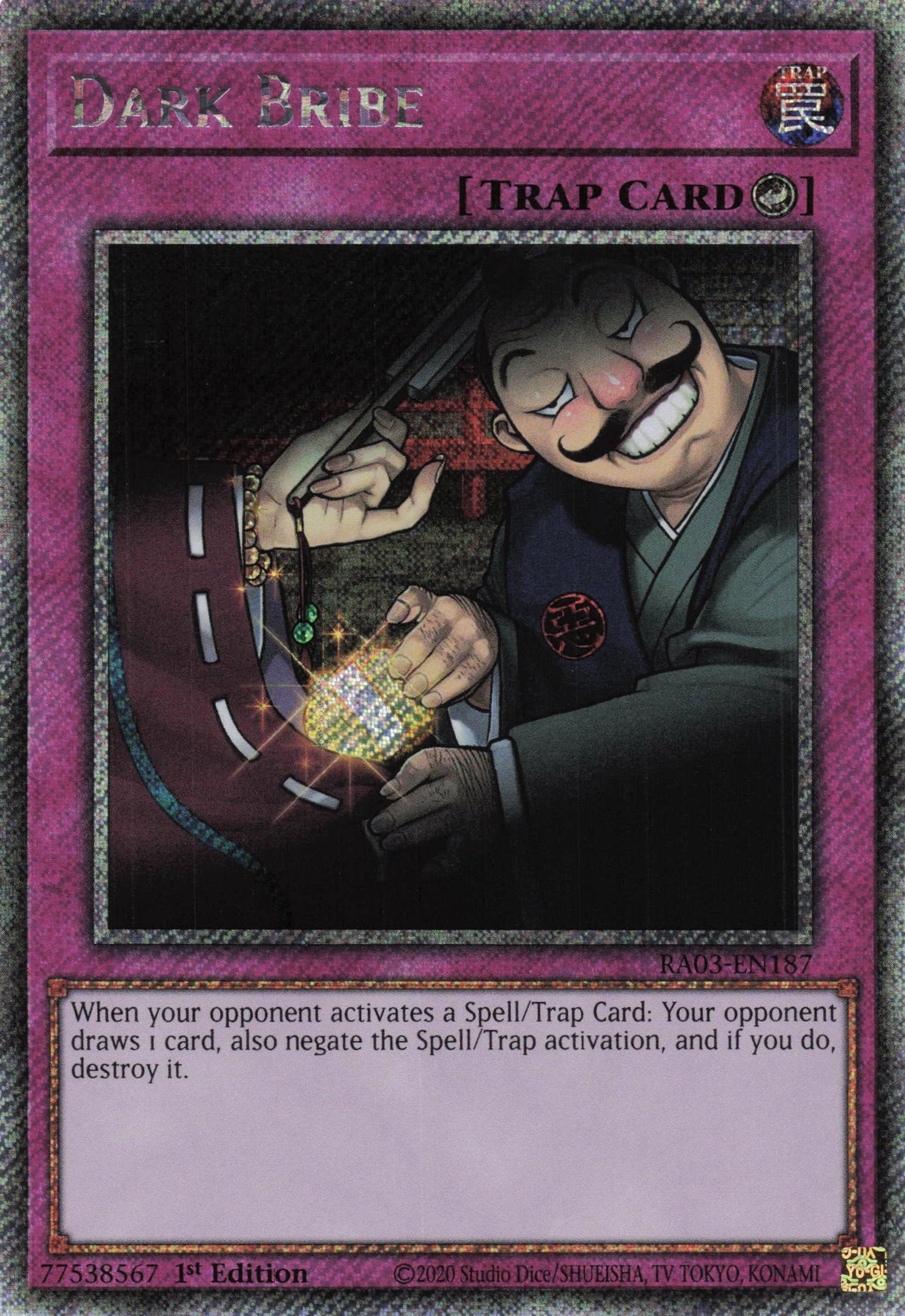 Dark Bribe RA03-EN187 - Platinum Secret Rare -