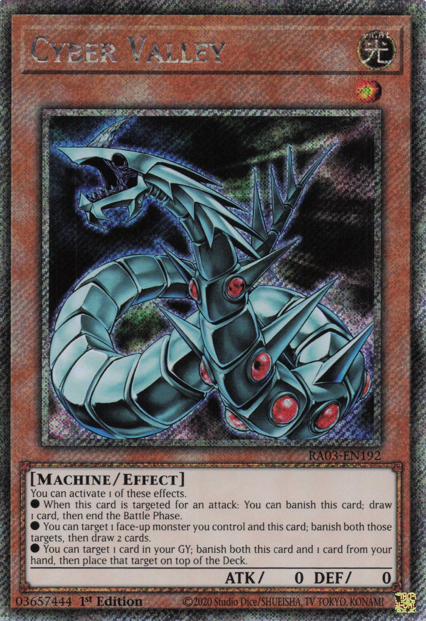 Cyber Valley RA03-EN192 - Platinum Secret Rare -