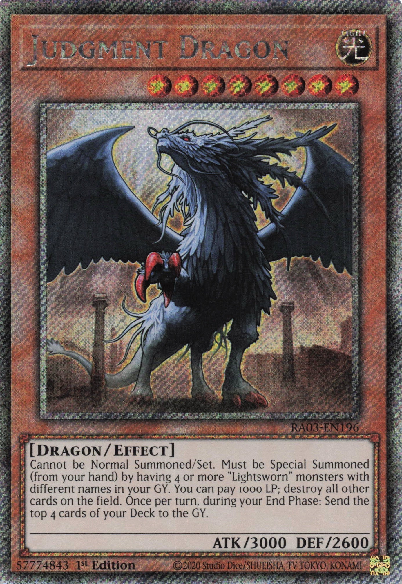 Judgment Dragon RA03-EN196 - Quarter Century Secret Rare -