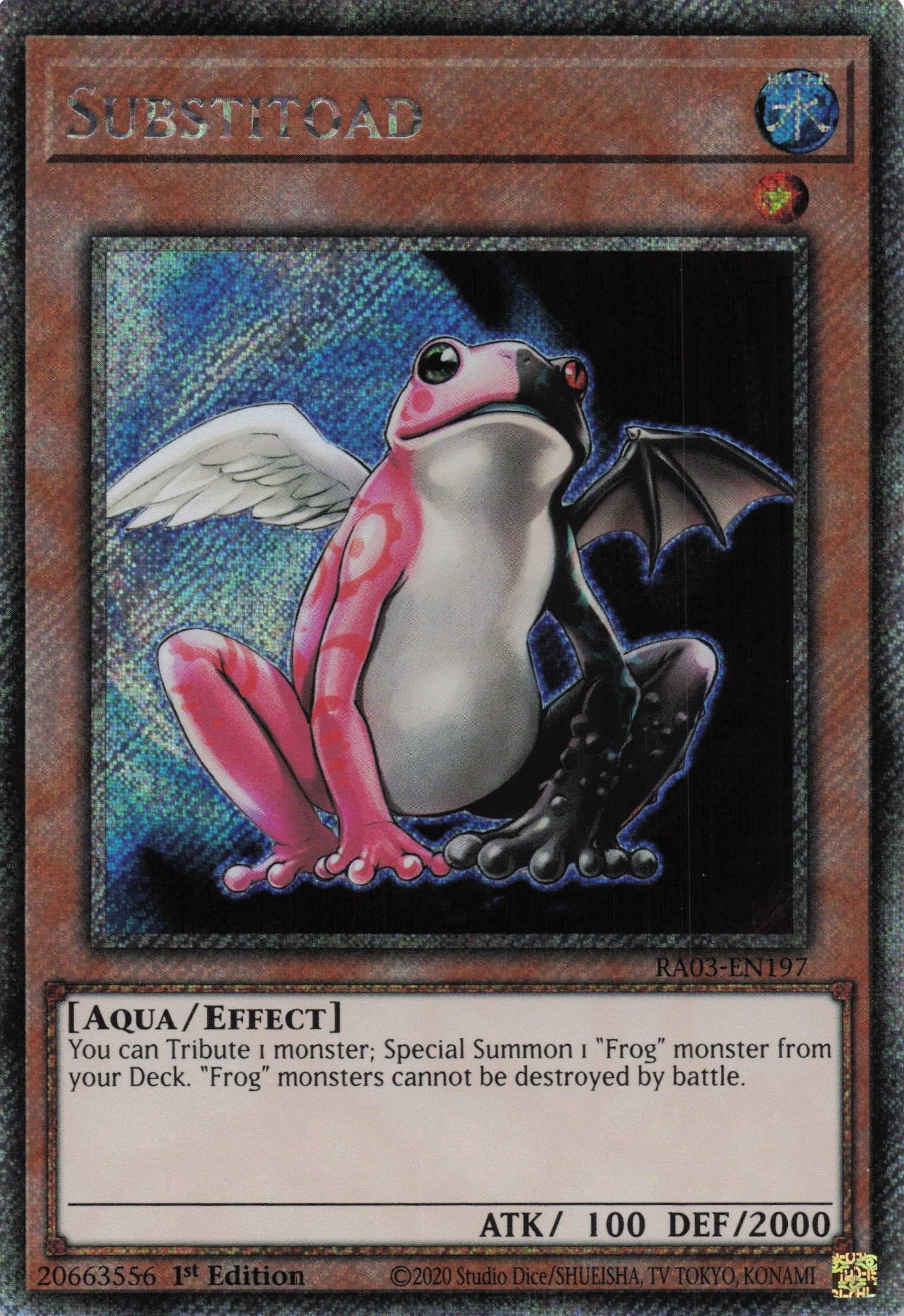 Substitoad RA03-EN197 - Platinum Secret Rare -